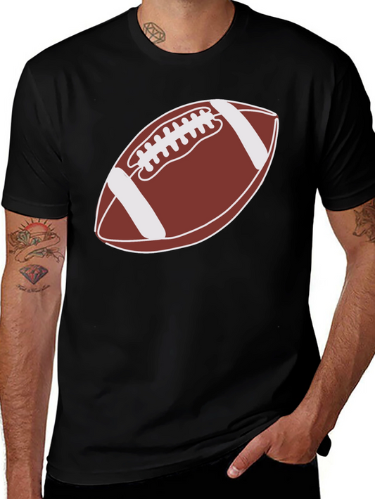 Football Graphic Tee - Black Casual Shirt
