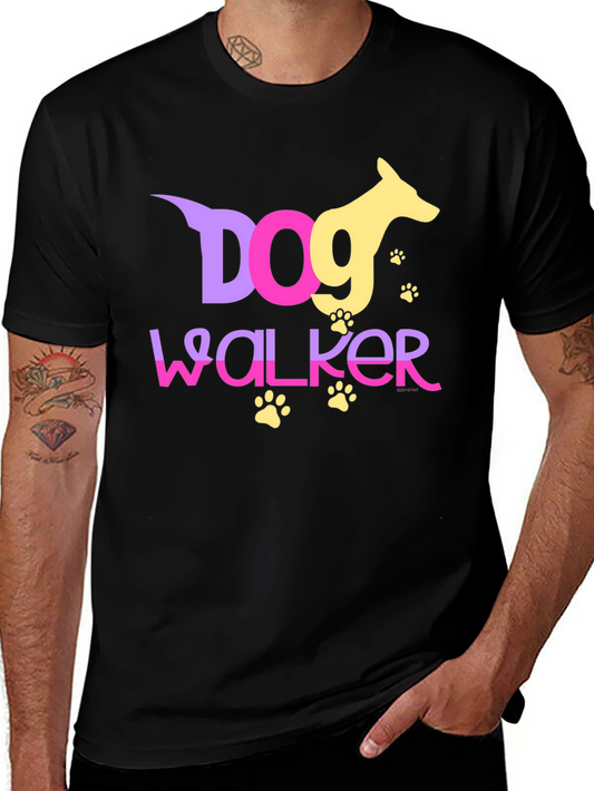 Dog Walker T-Shirt - Fun Graphic Tee