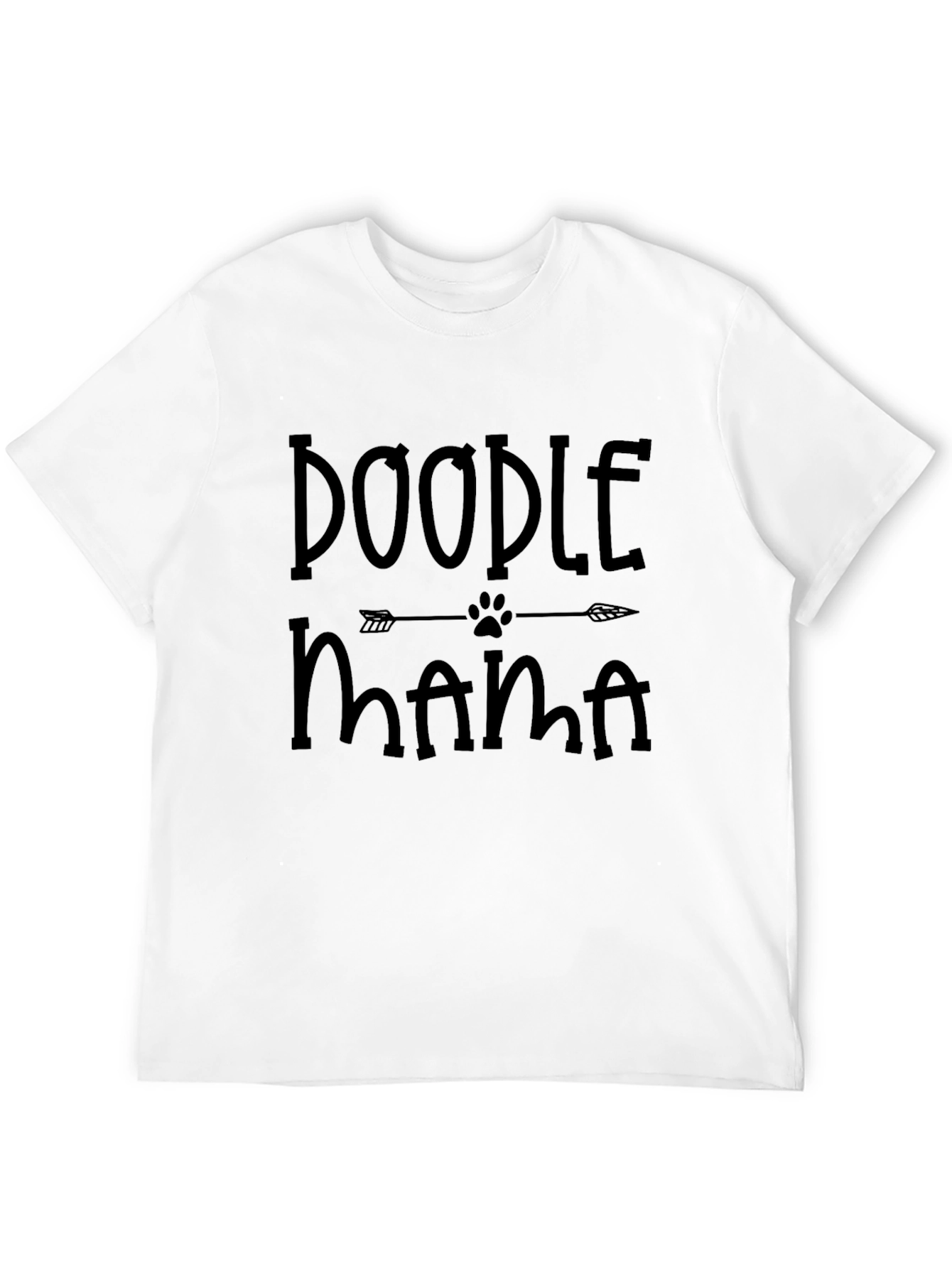 Doodle Mama Black Graphic T-Shirt