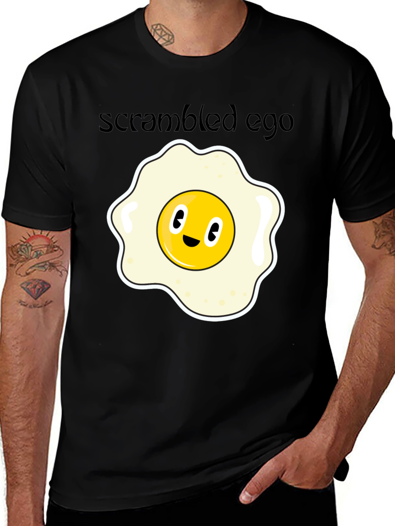 Scrambled Ego T-Shirt - Funny Egg Graphic Tee