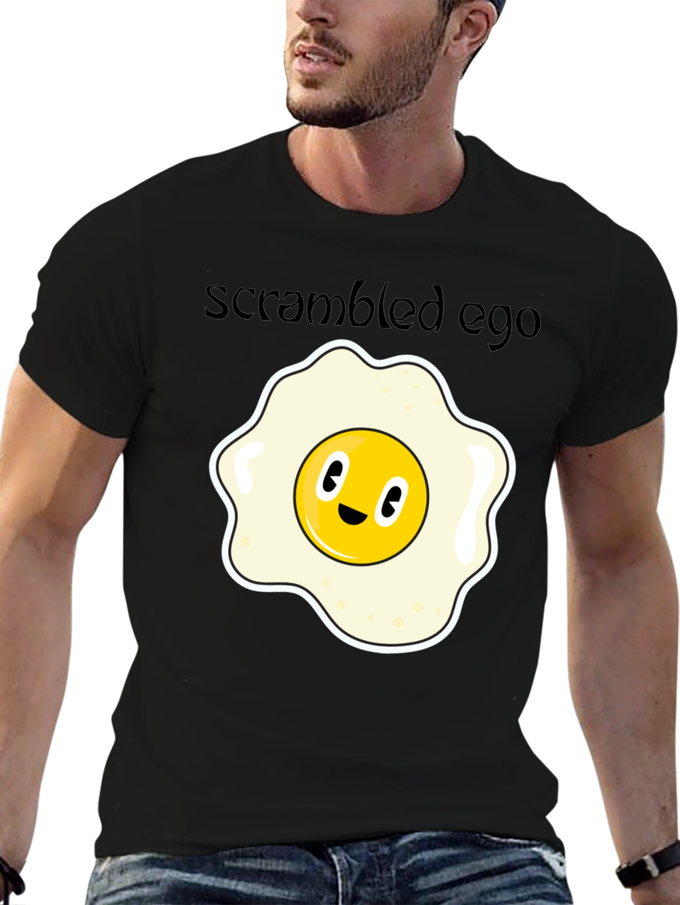 Scrambled Ego T-Shirt - Funny Egg Graphic Tee