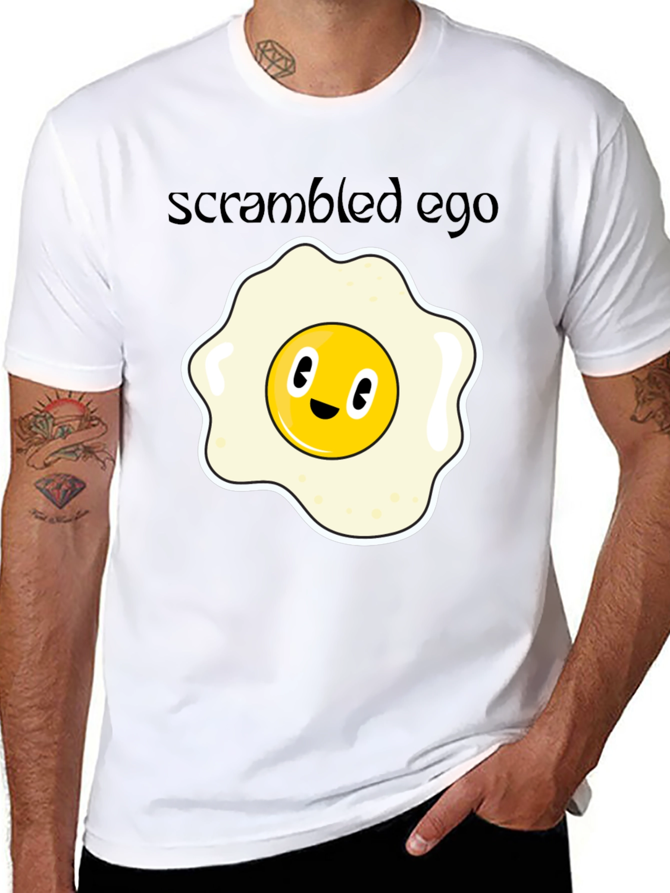 Scrambled Ego T-Shirt - Funny Egg Graphic Tee
