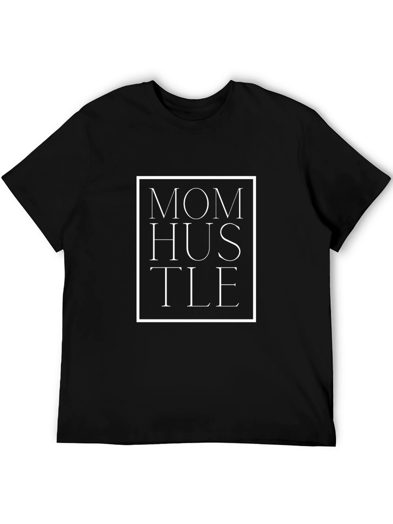 Mom Hustle Graphic Tee - Black Casual T-Shirt