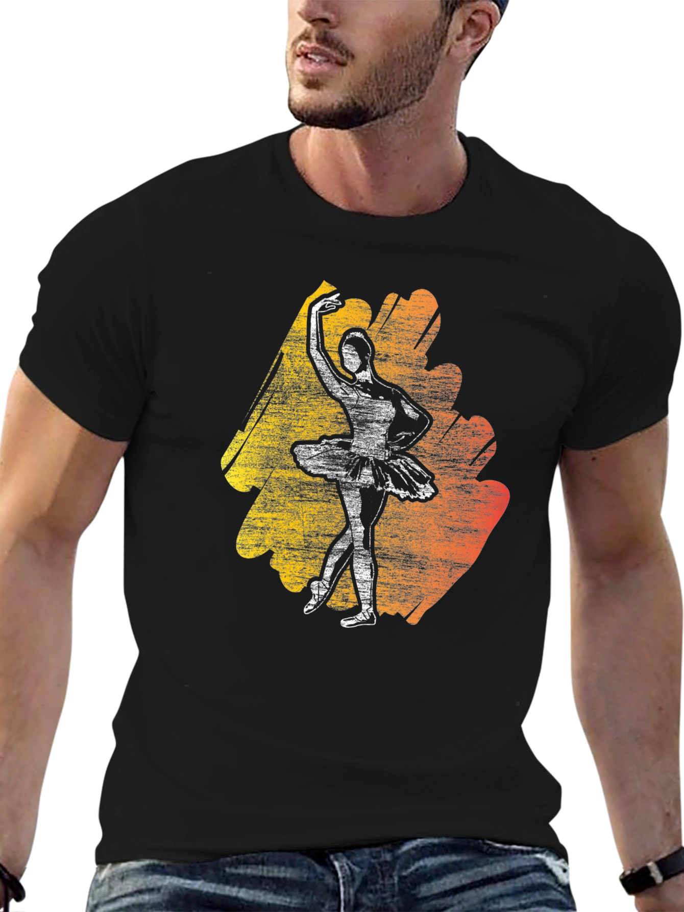 Ballerina Graphic Tee - Stylish Dance T-Shirt