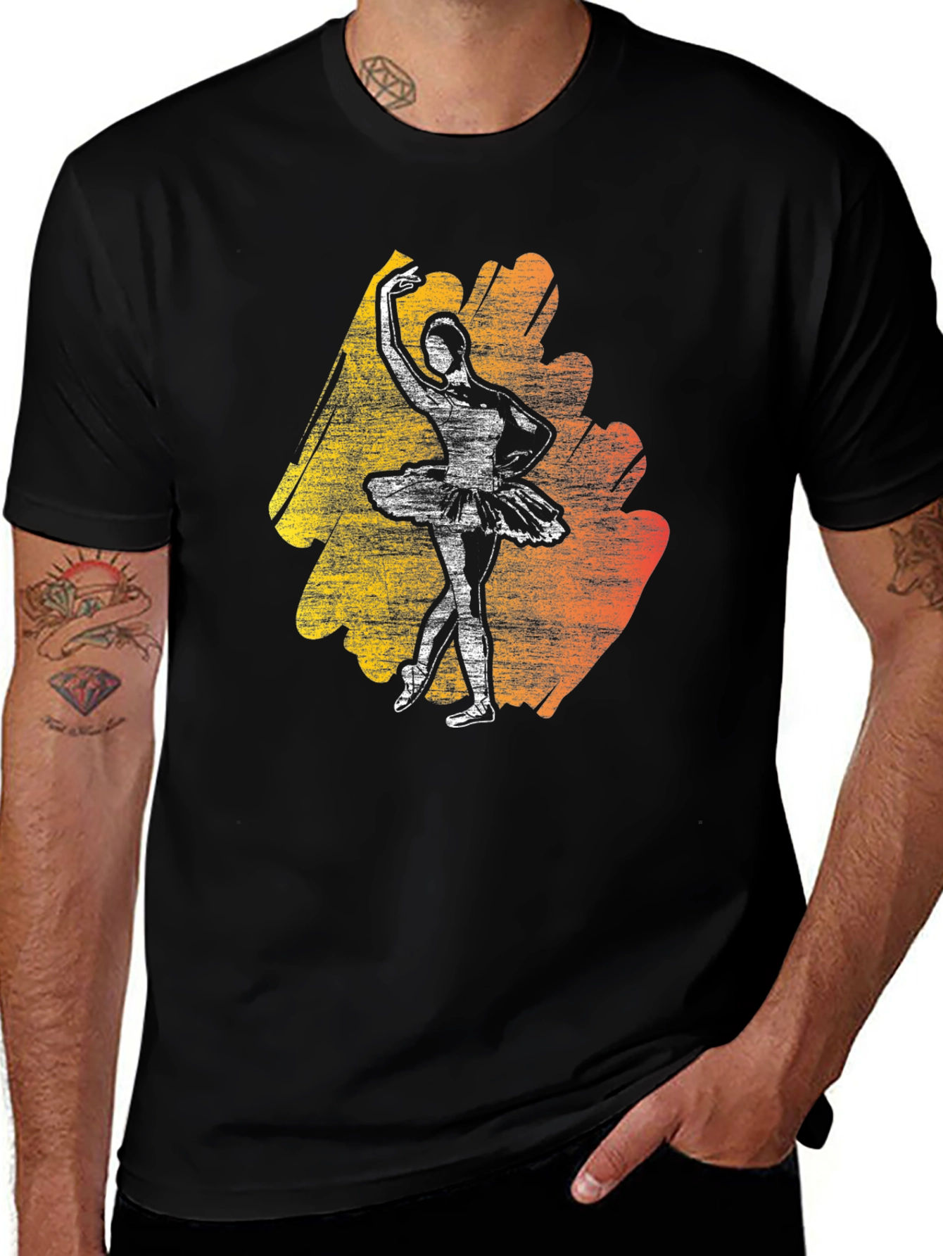 Ballerina Graphic Tee - Stylish Dance T-Shirt