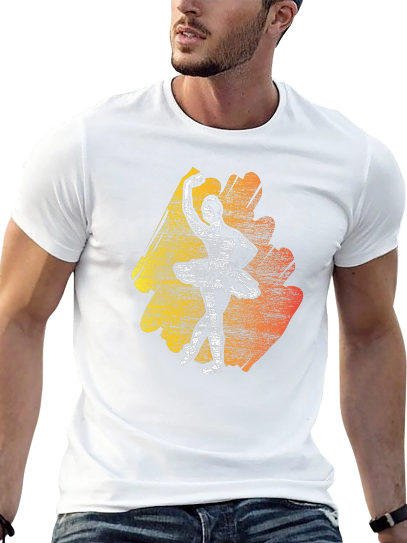 Ballerina Graphic Tee - Stylish Dance T-Shirt