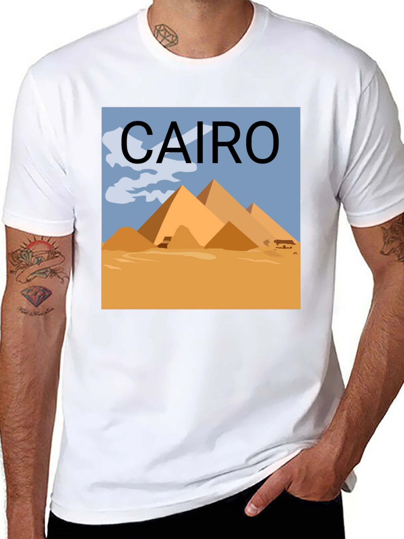 Cairo Egypt Pyramids Graphic T-Shirt