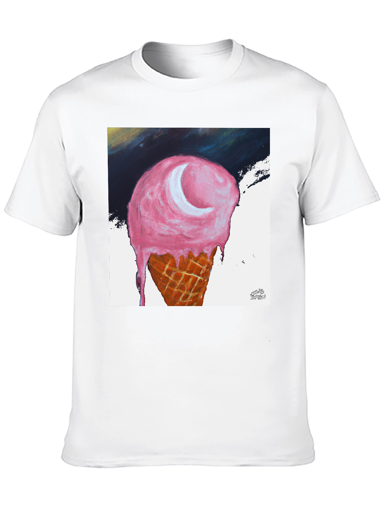 Ice Cream Moon Graphic Tee - Unisex