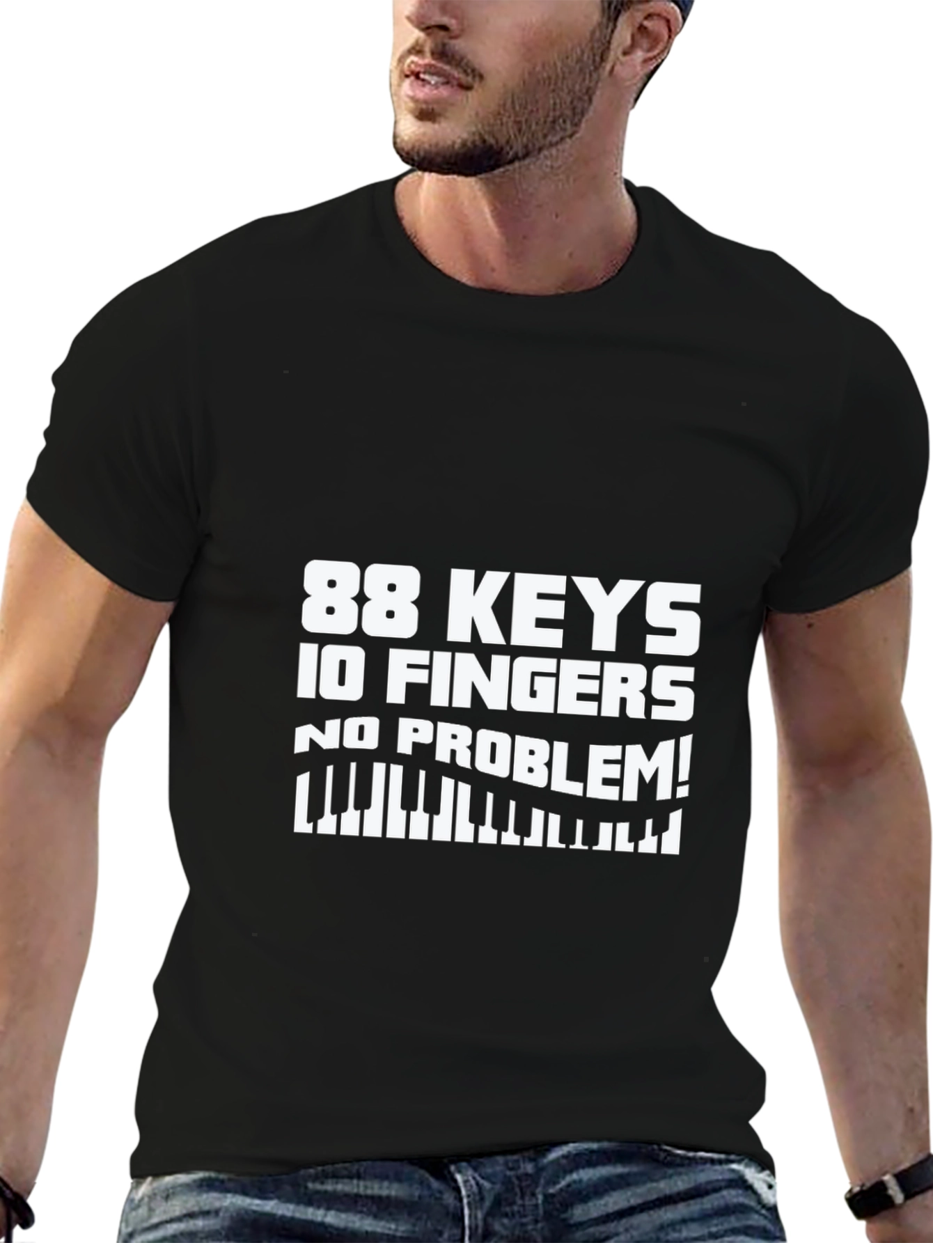 88 Keys 10 Fingers No Problem! T-Shirt
