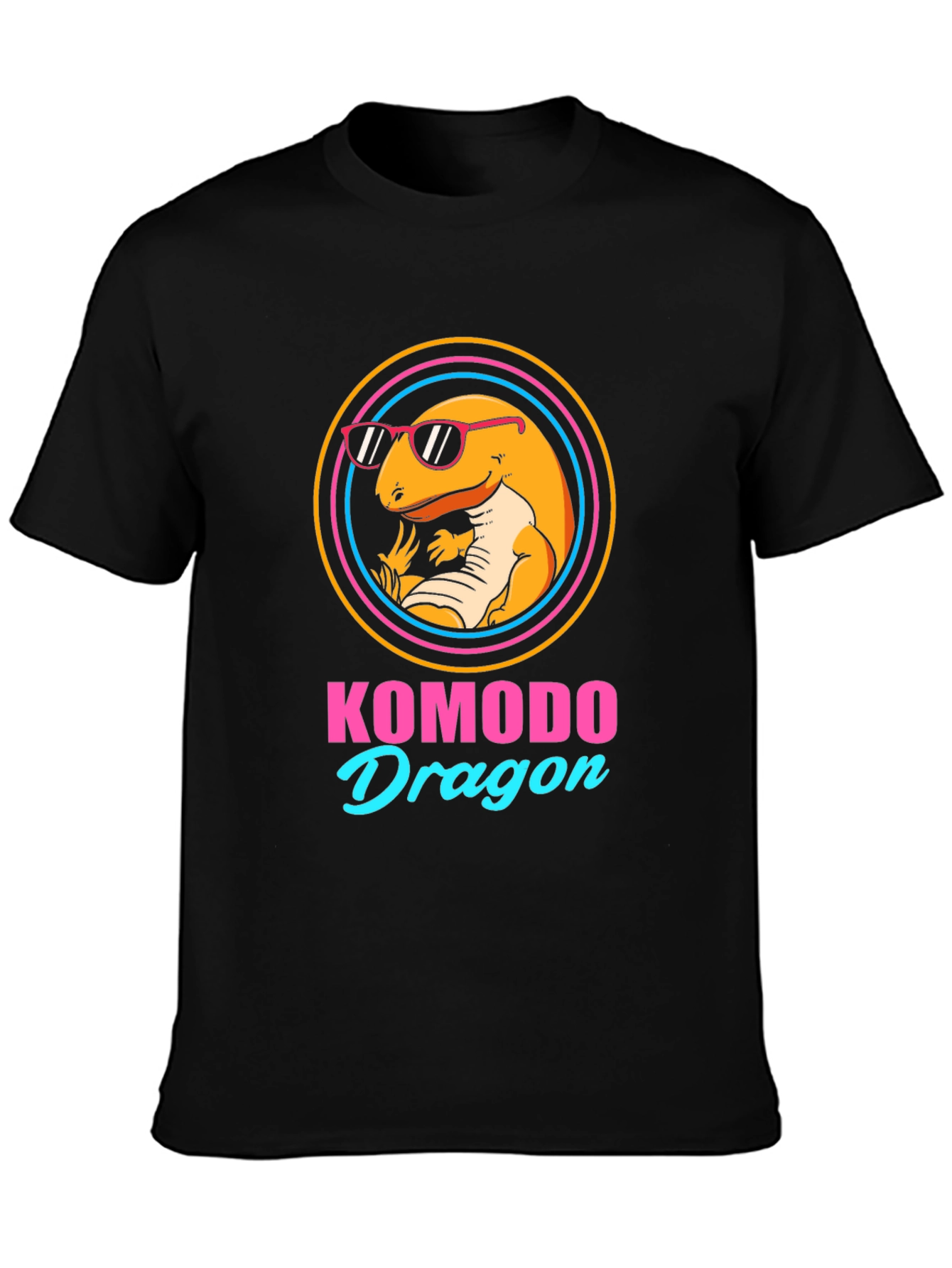Komodo Dragon Graphic Tee - Cool Lizard Design