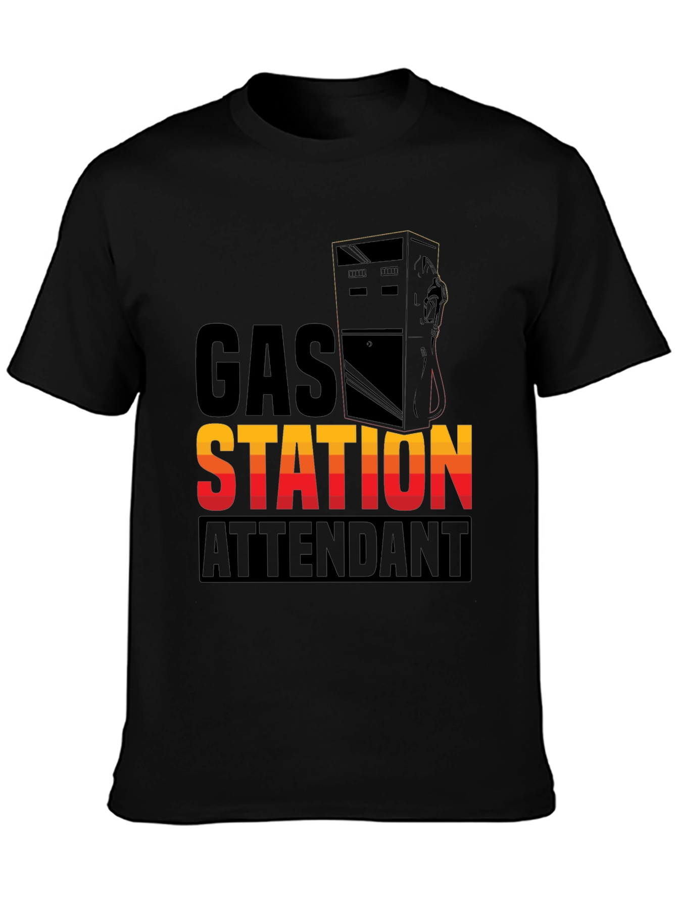 Gas Station Attendant Graphic T-Shirt