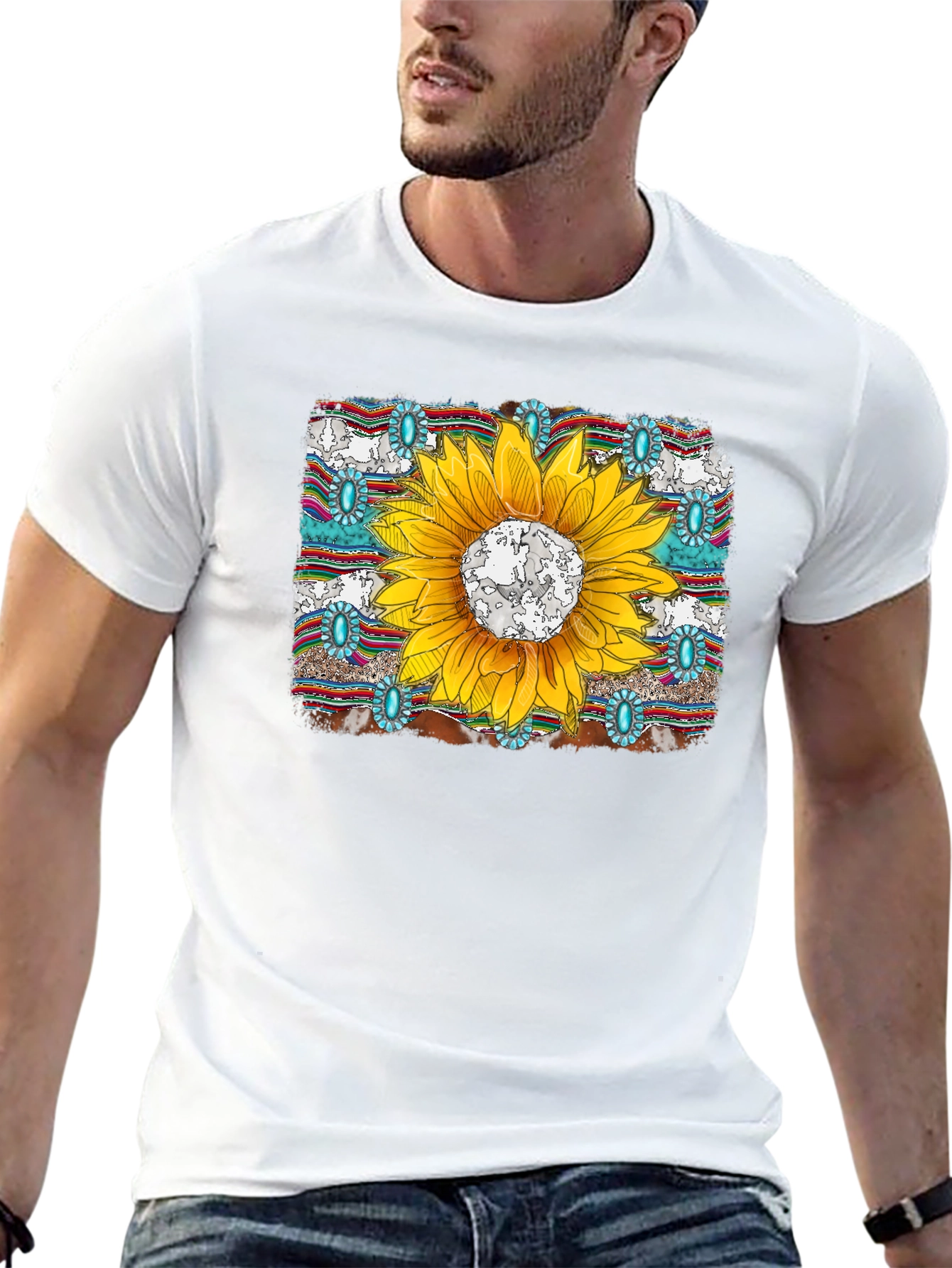 Sunflower Graphic Tee - Western Style