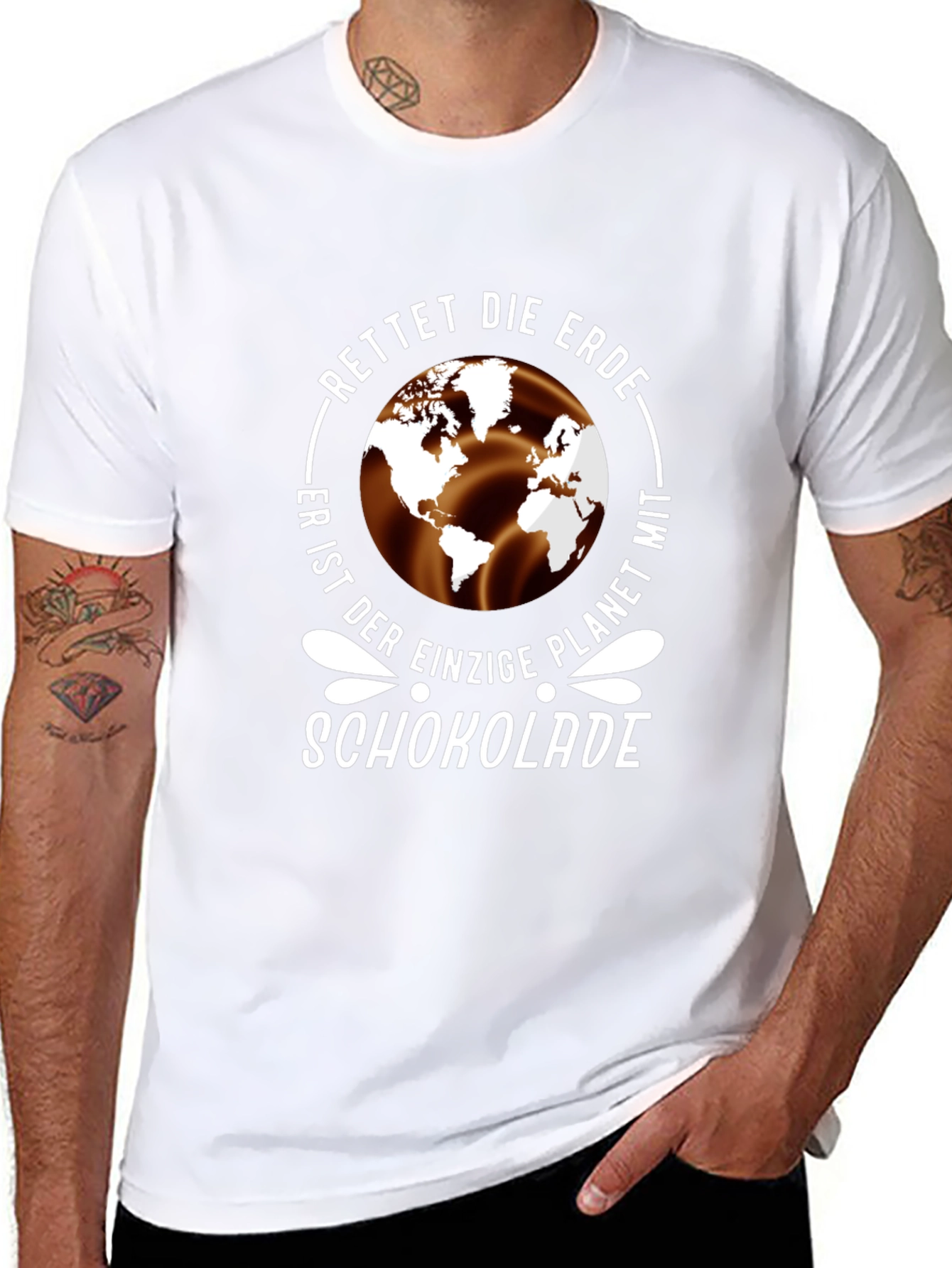 Save the Earth Chocolate Planet T-Shirt