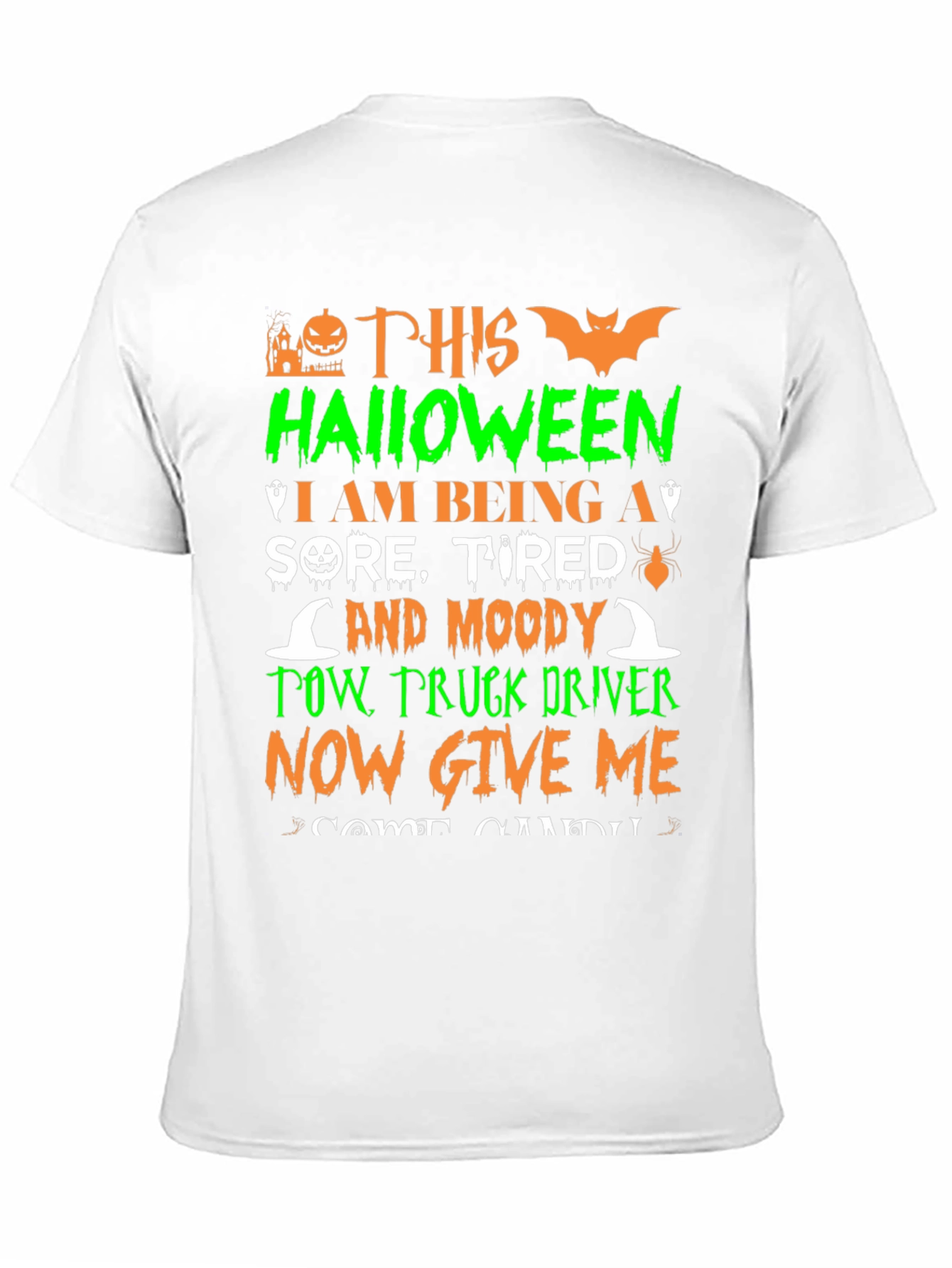 Halloween Tow Truck Driver T-Shirt