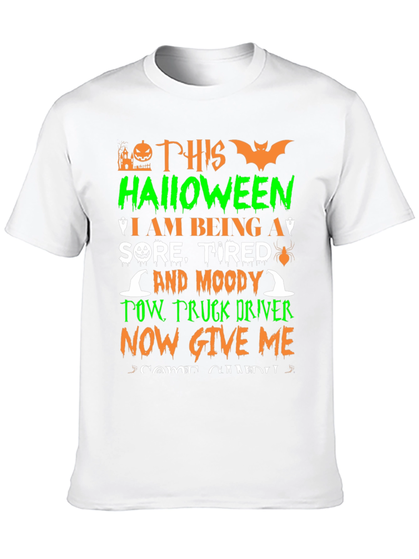 Halloween Tow Truck Driver T-Shirt