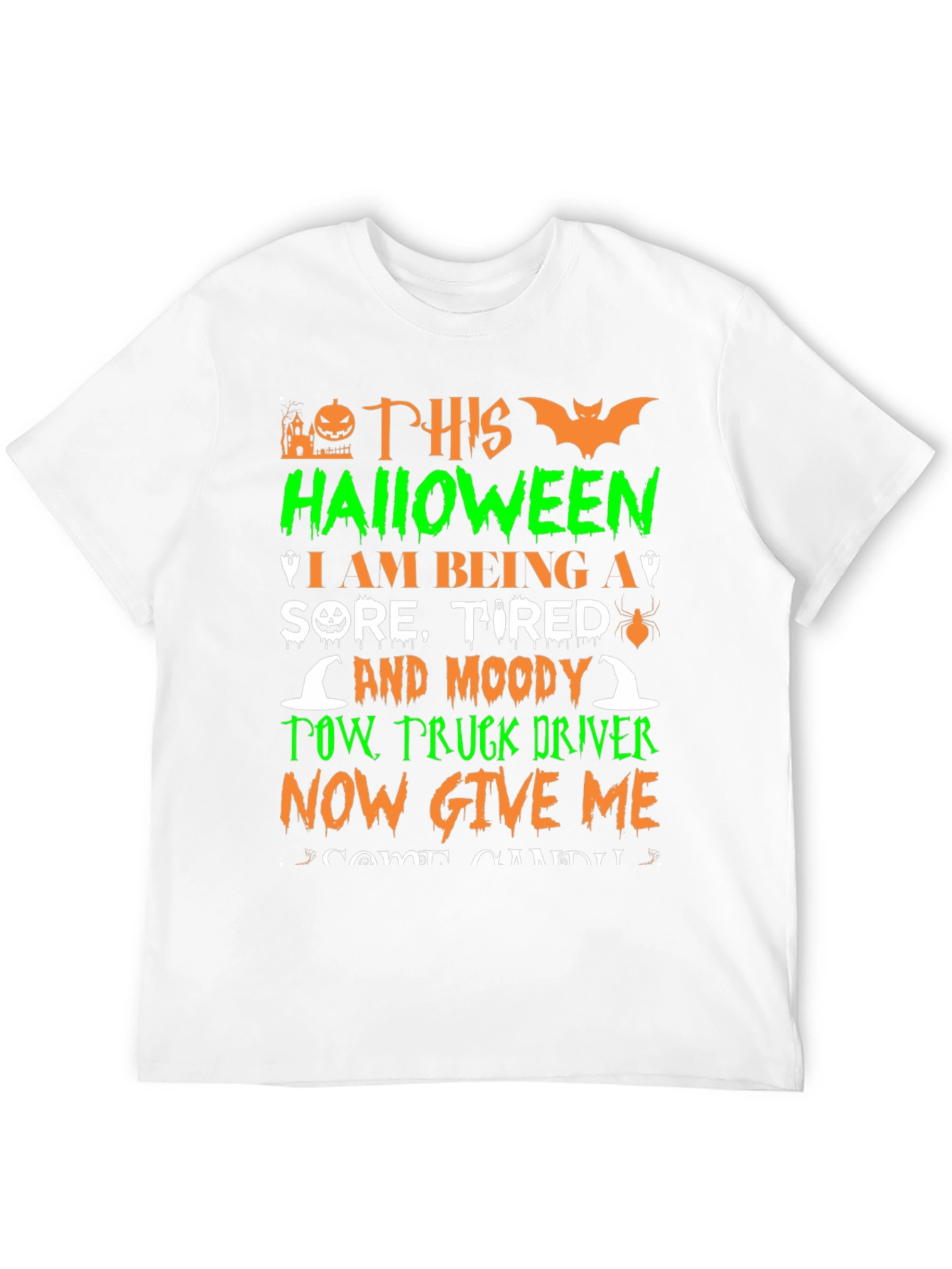 Halloween Tow Truck Driver T-Shirt