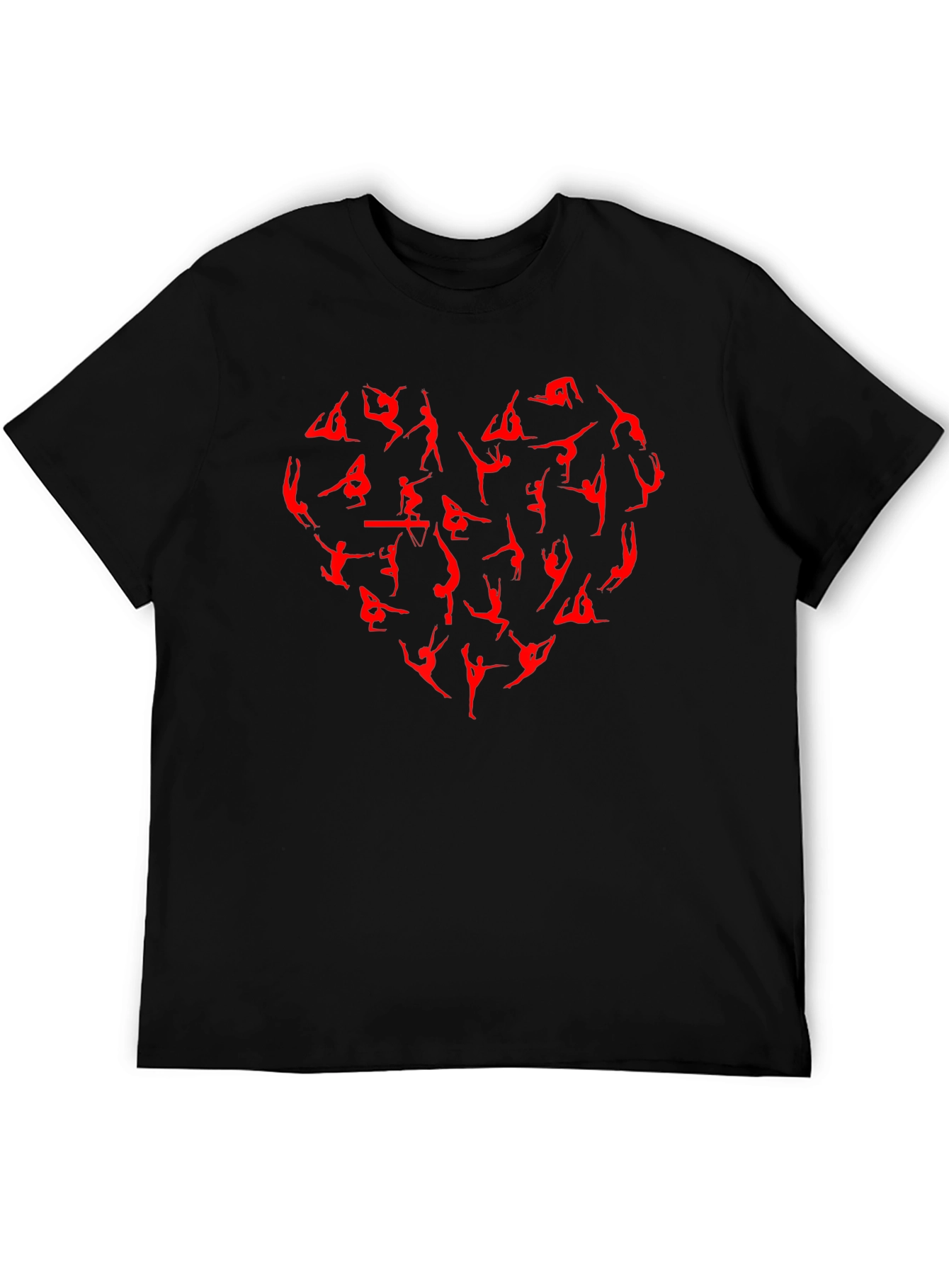 Gymnastics Heart T-Shirt - Black