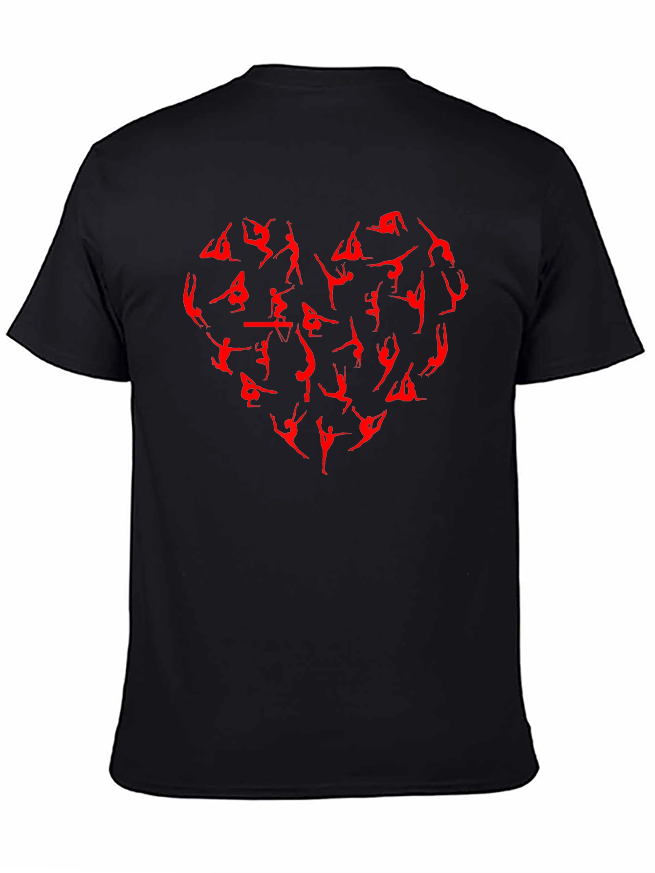 Gymnastics Heart T-Shirt - Black