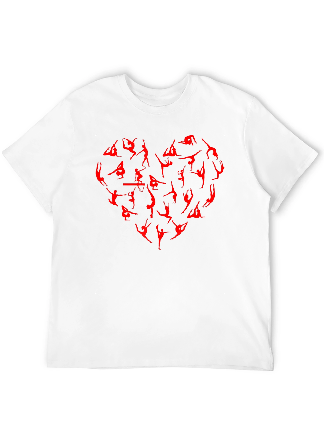 Gymnastics Heart T-Shirt - Black