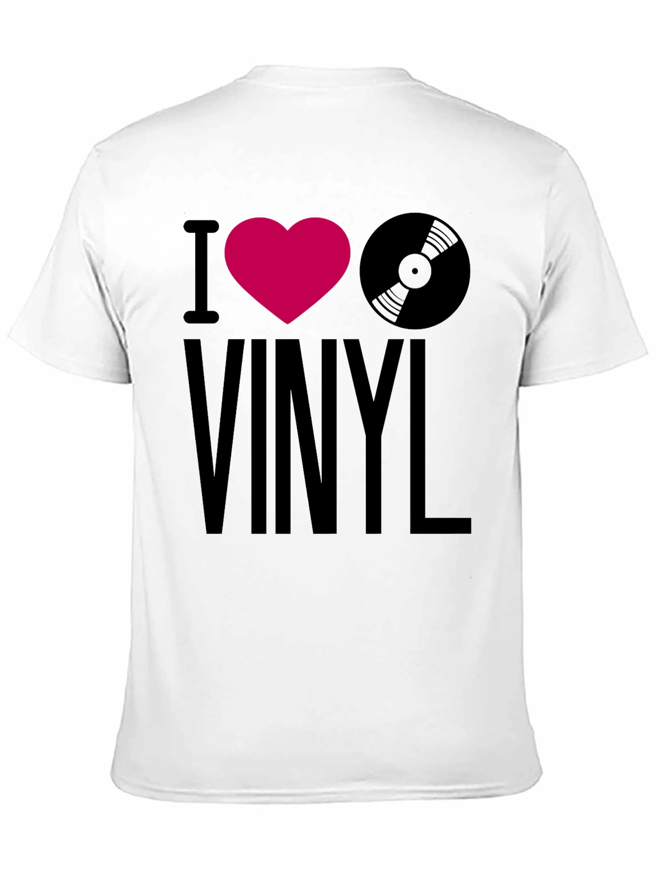 I Heart Vinyl Graphic Tee - Music Lovers T-Shirt