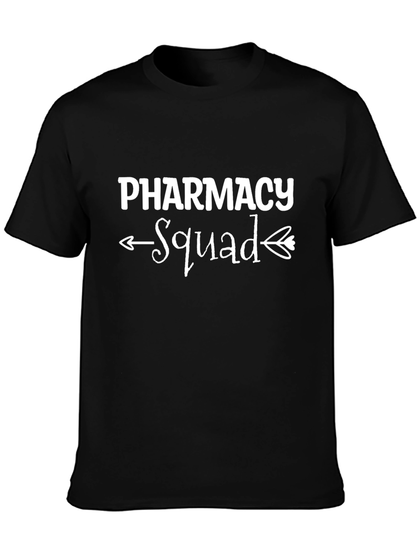 Pharmacy Squad T-Shirt -  Black Crew Neck