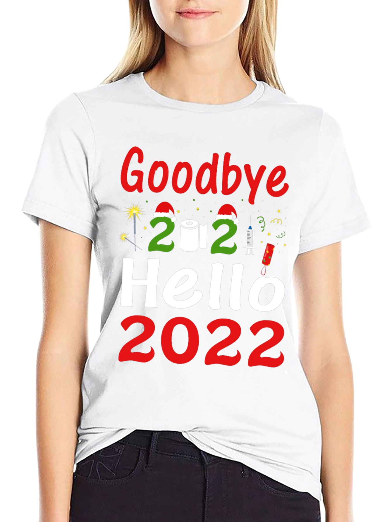 Goodbye 2021 Hello 2022 Graphic Tee