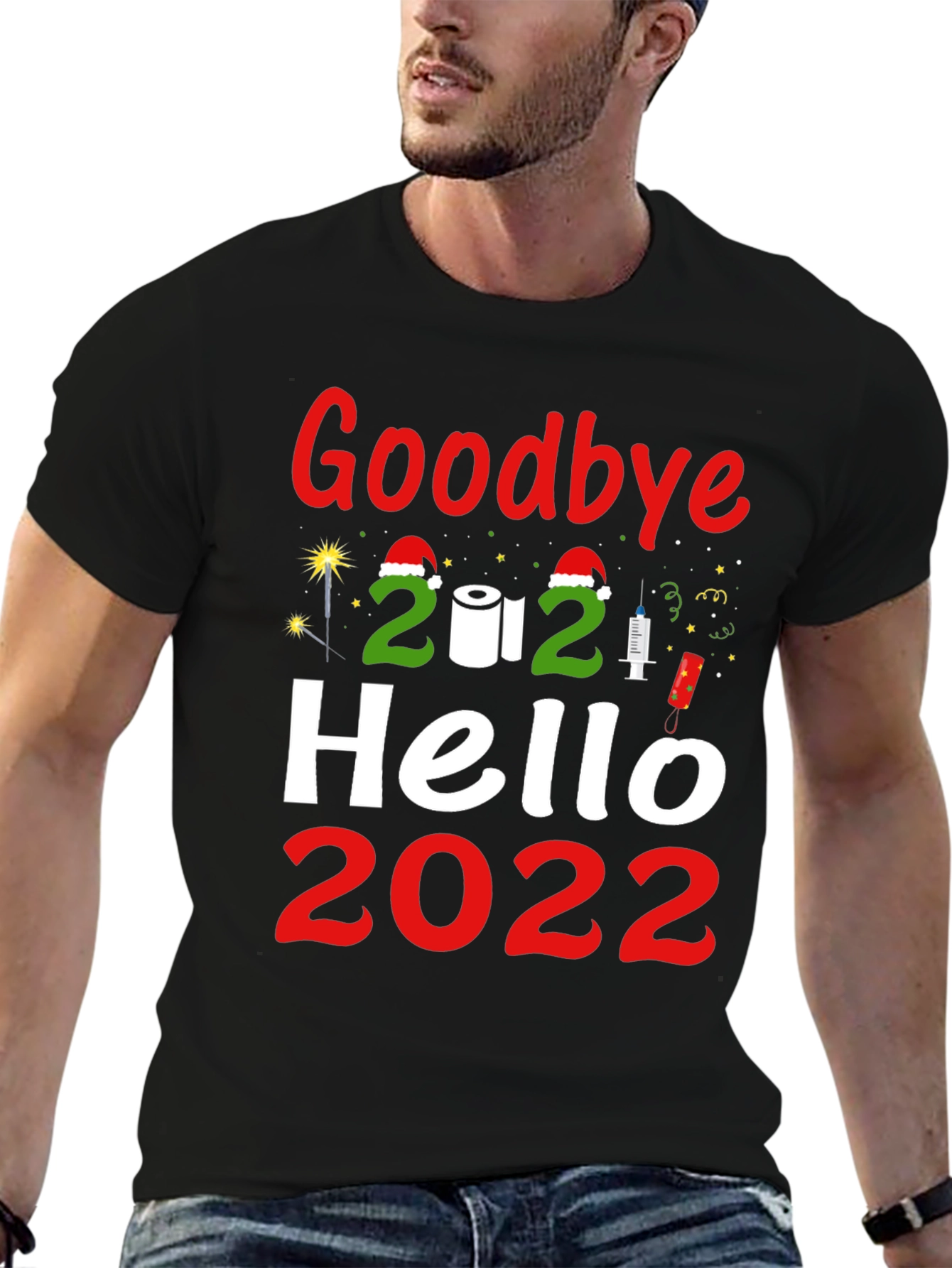 Goodbye 2021 Hello 2022 Graphic Tee