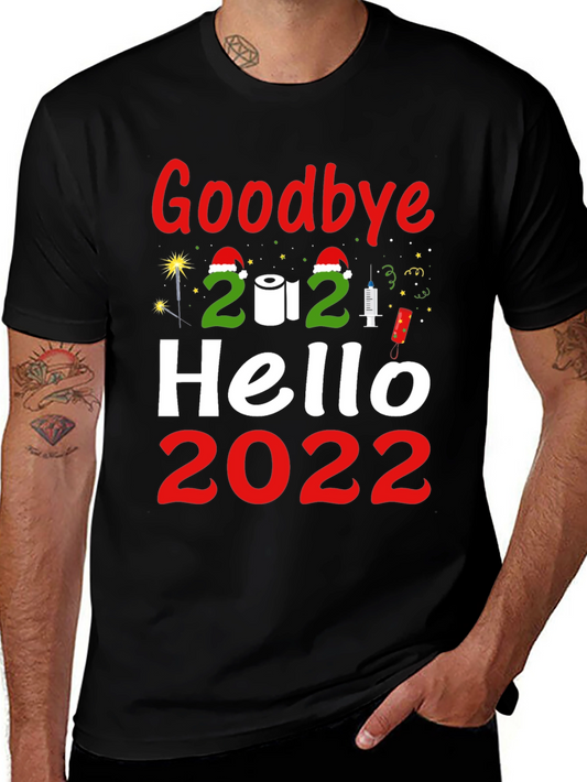 Goodbye 2021 Hello 2022 Graphic Tee