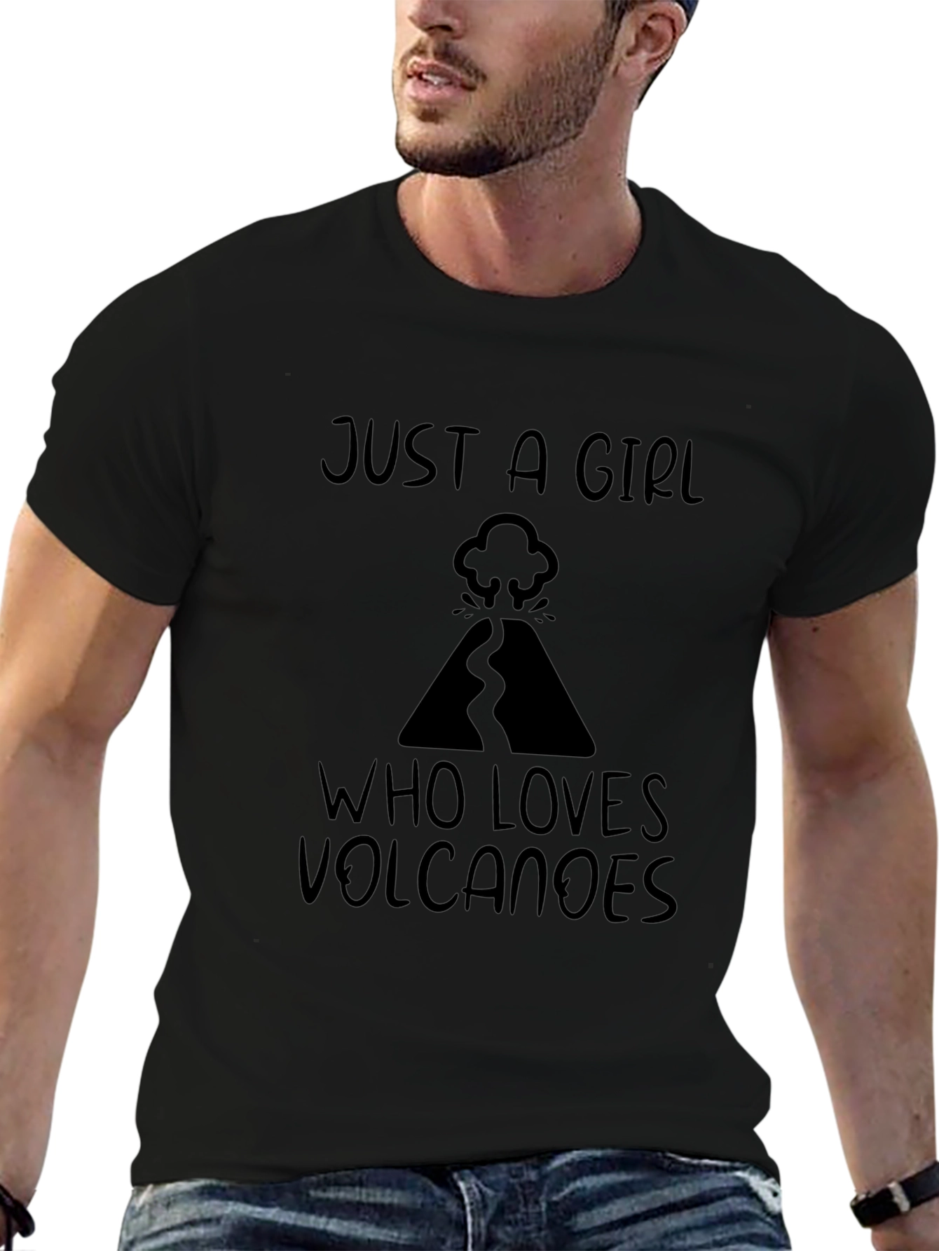 Volcano Lover Black T-Shirt