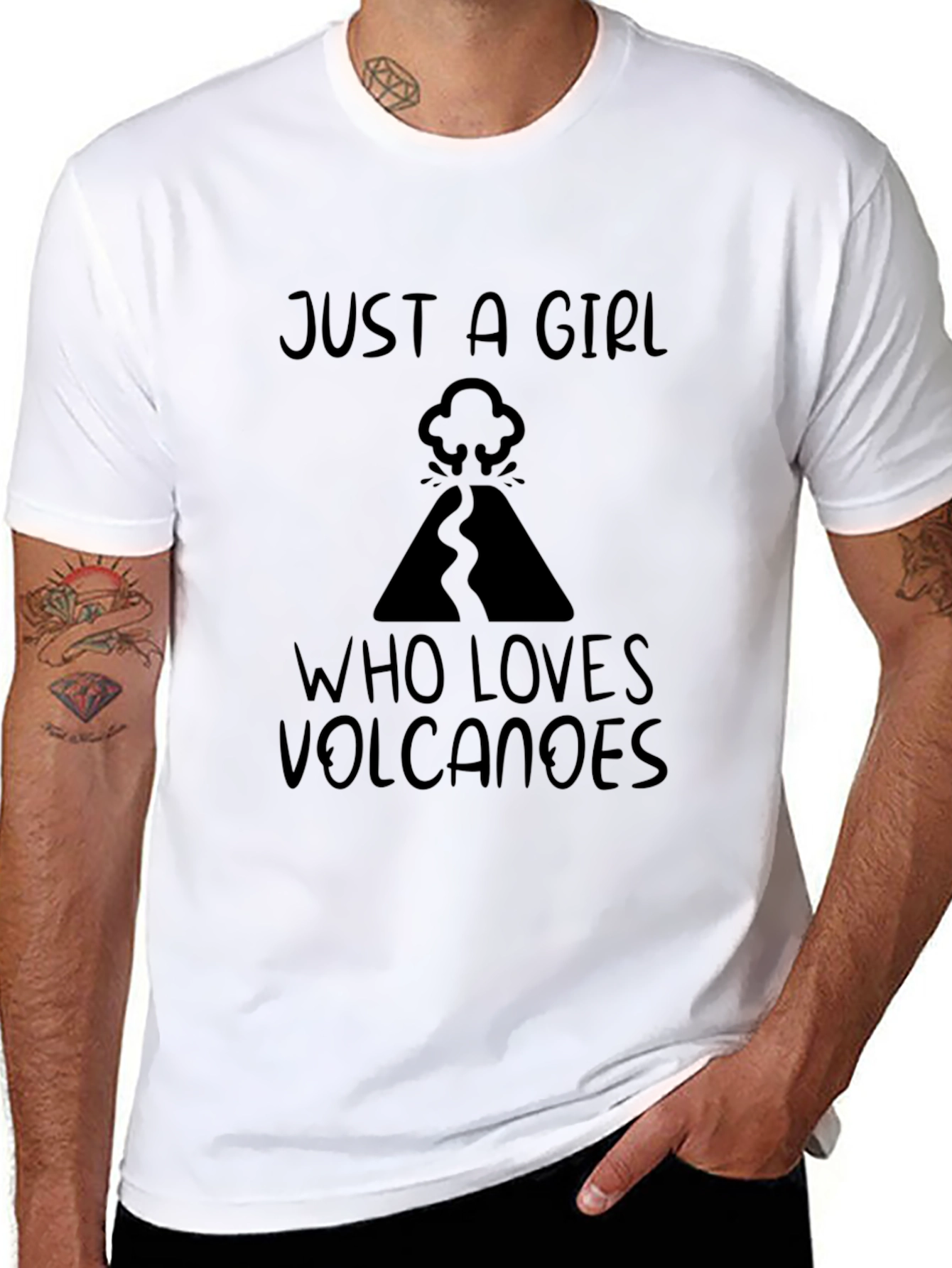 Volcano Lover Black T-Shirt