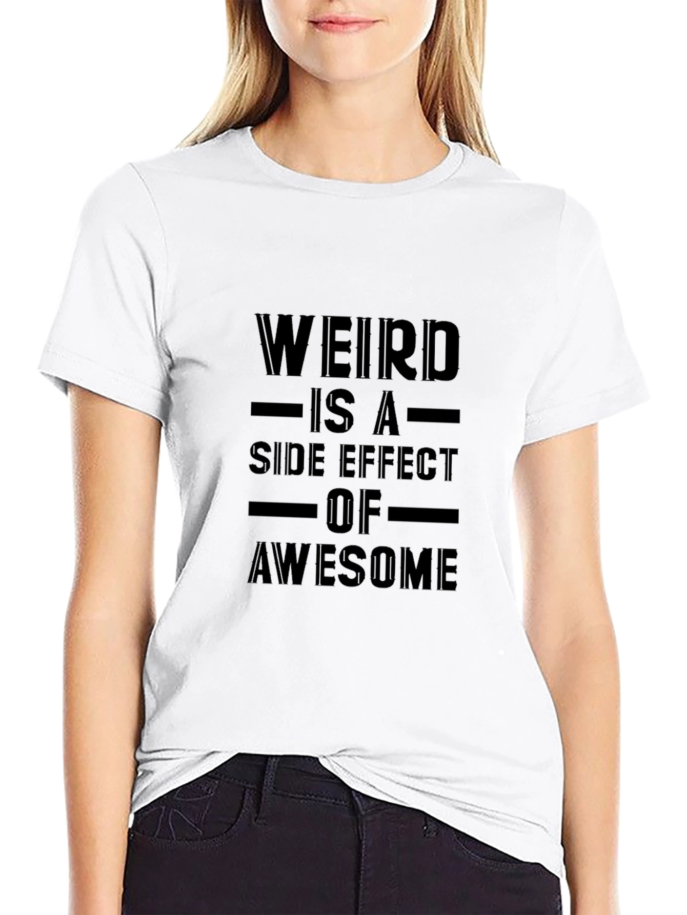 Weird is Awesome Black T-Shirt