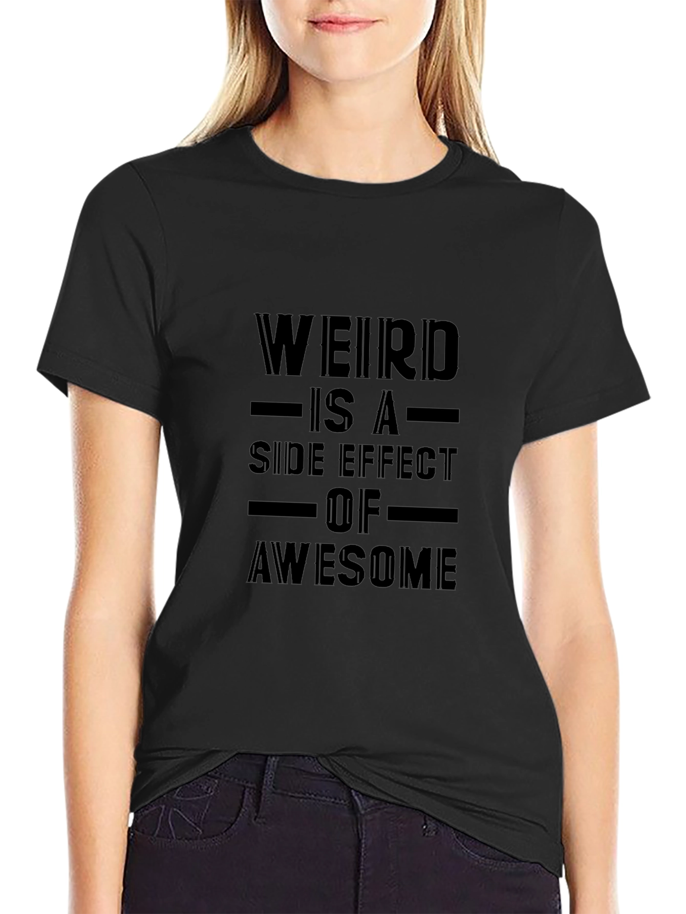 Weird is Awesome Black T-Shirt