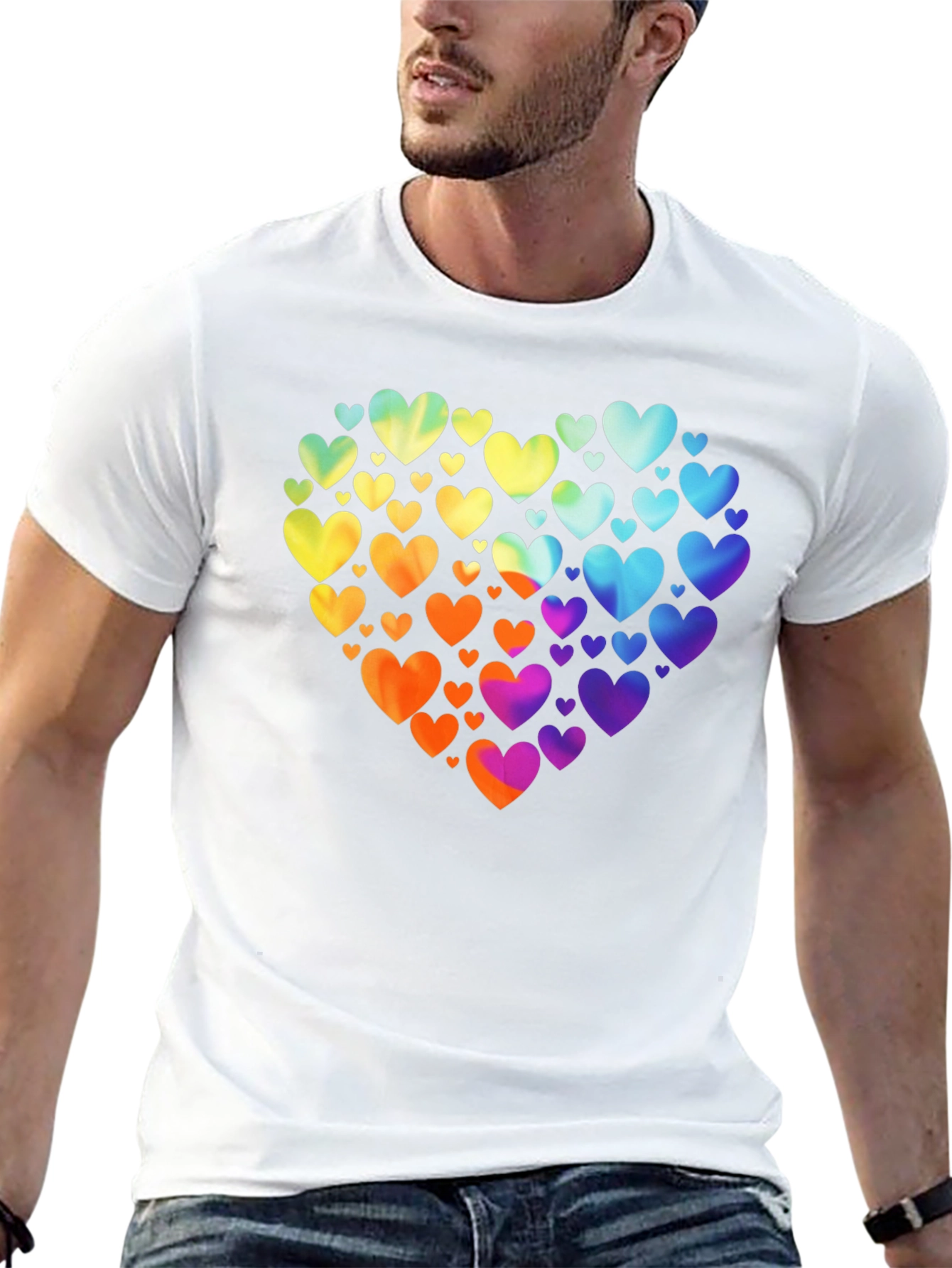 Rainbow Heart T-Shirt - Love & Pride