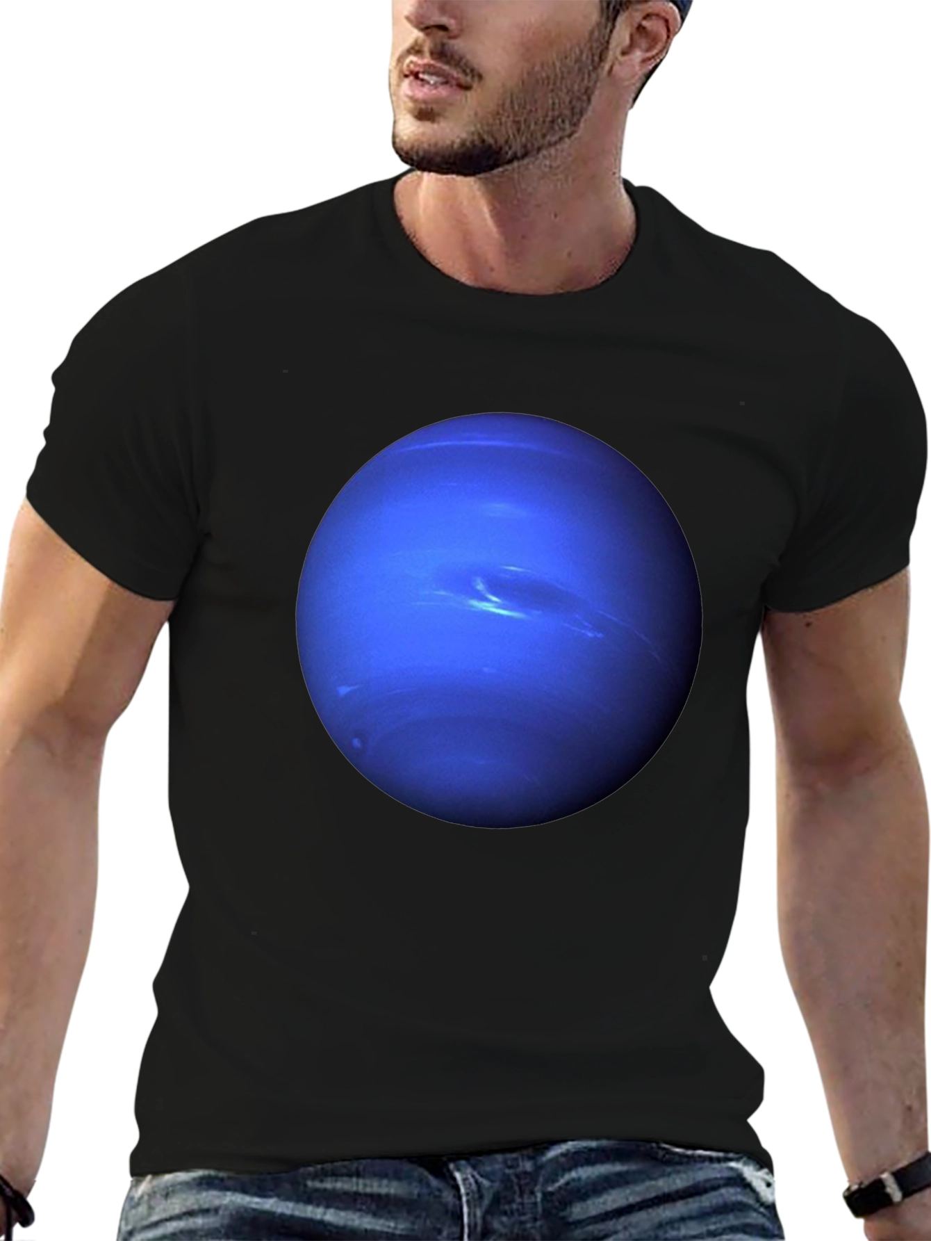 Neptune Graphic T-Shirt - Mens Black Tee