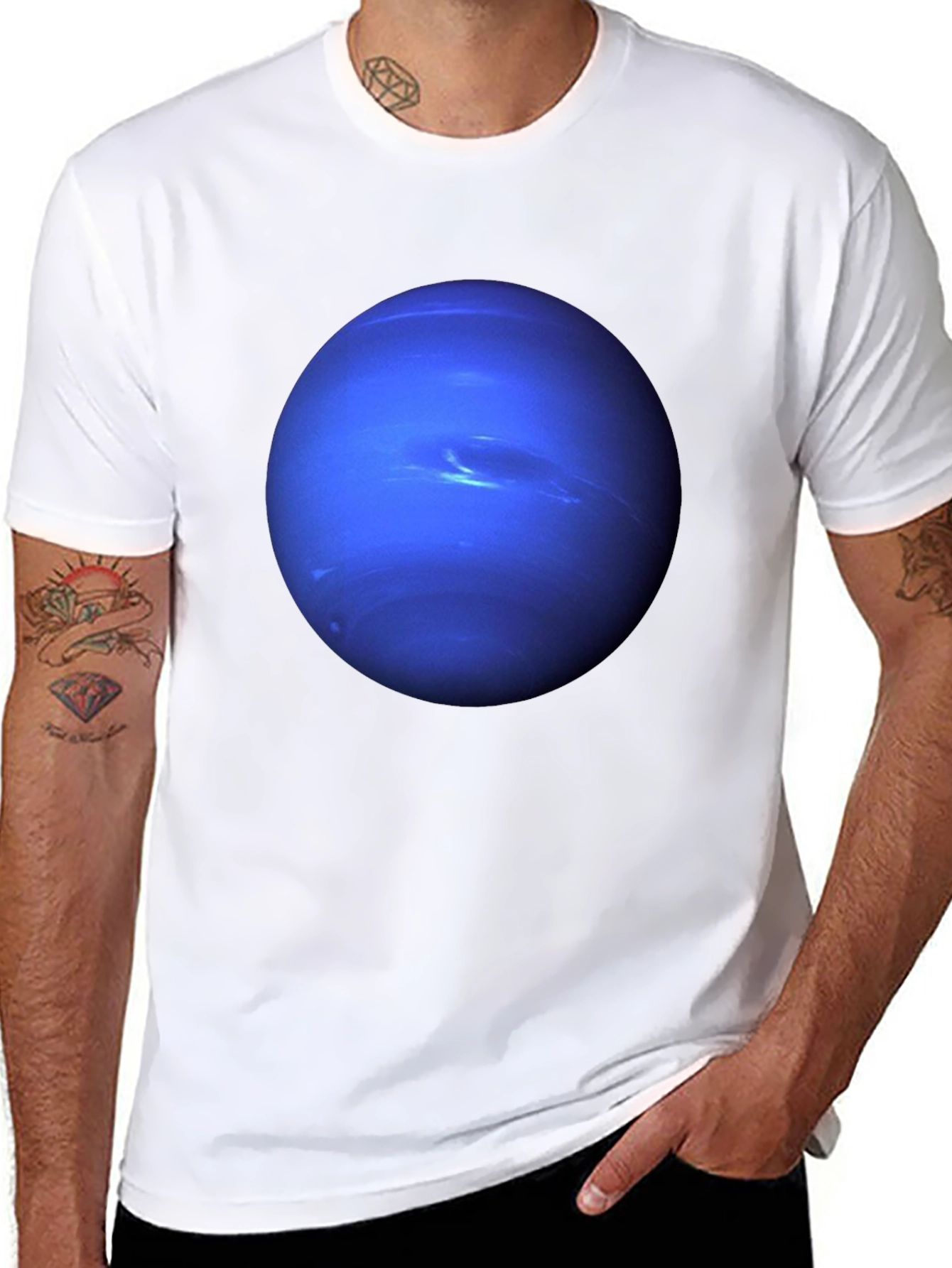 Neptune Graphic T-Shirt - Mens Black Tee