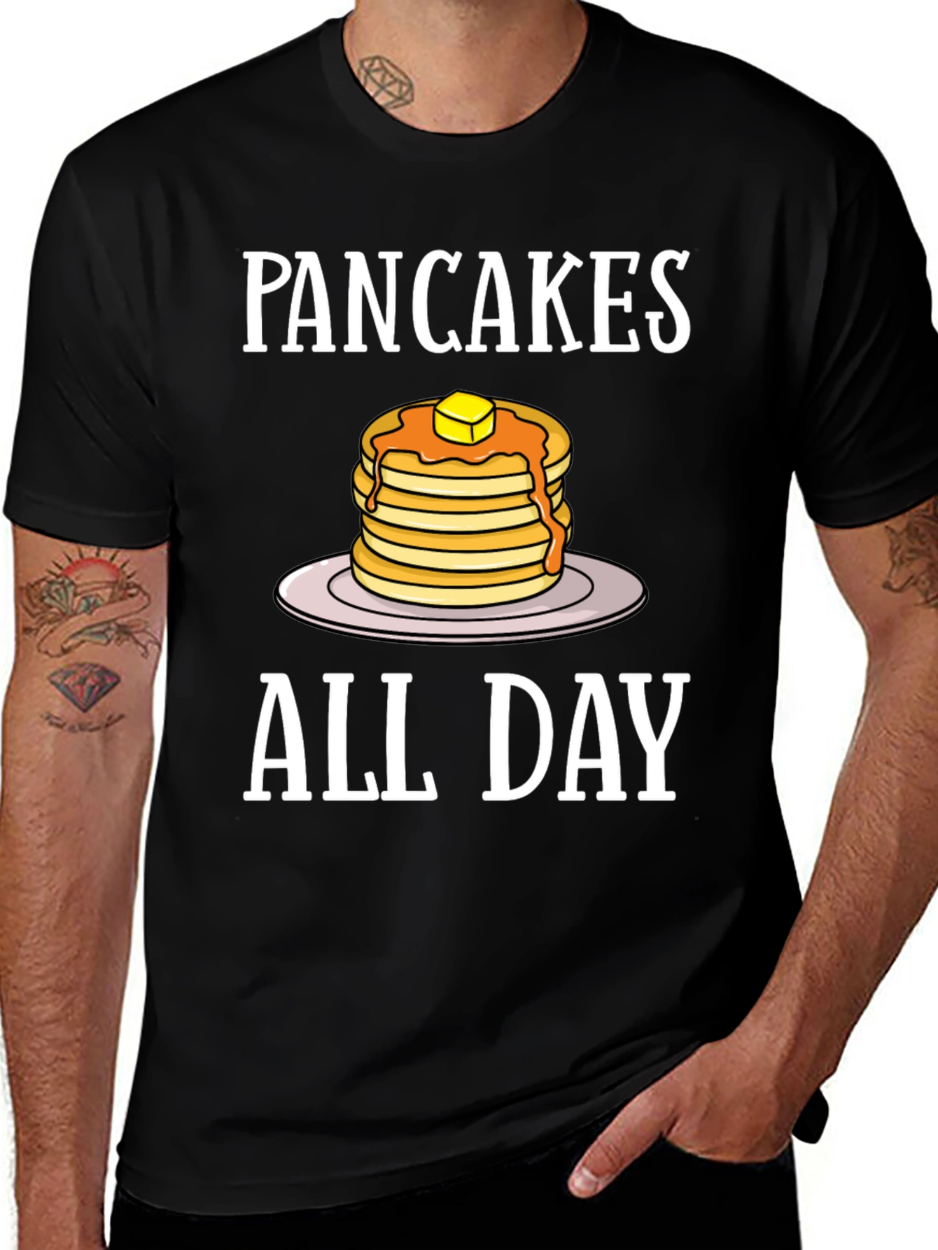 Pancakes All Day Graphic T-Shirt
