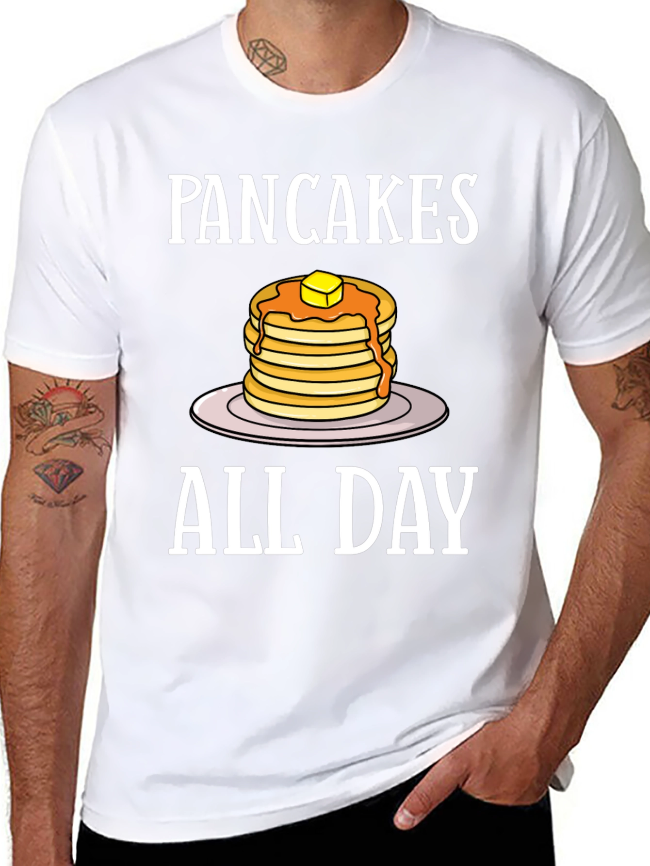 Pancakes All Day Graphic T-Shirt