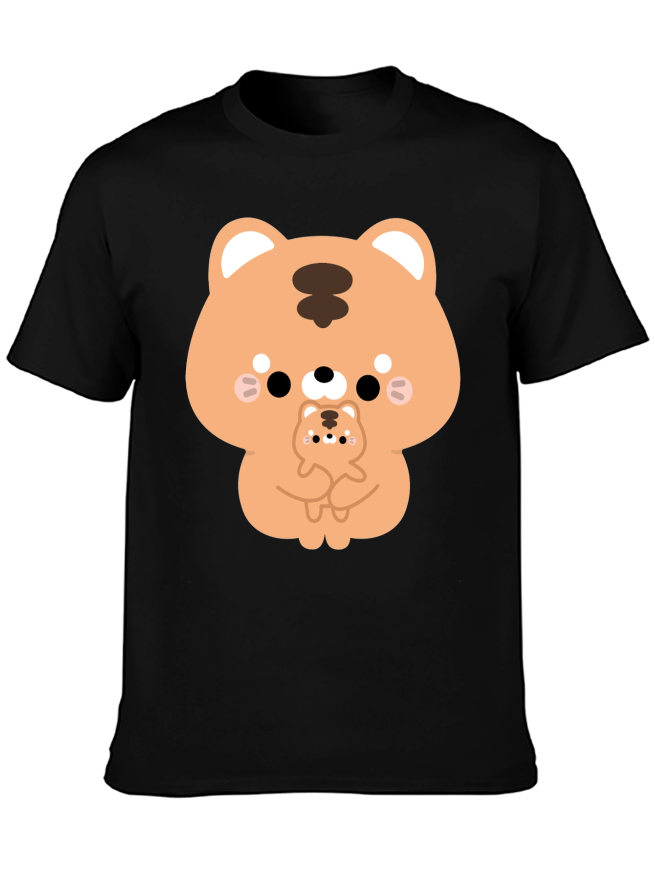 Cute Cartoon Tiger Graphic T-Shirt