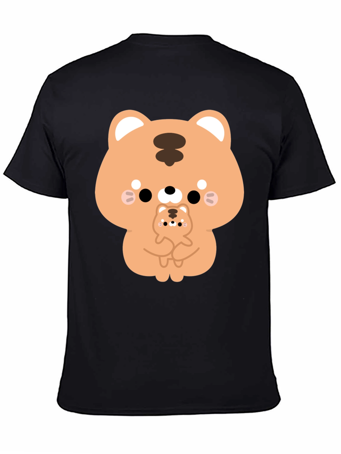 Cute Cartoon Tiger Graphic T-Shirt