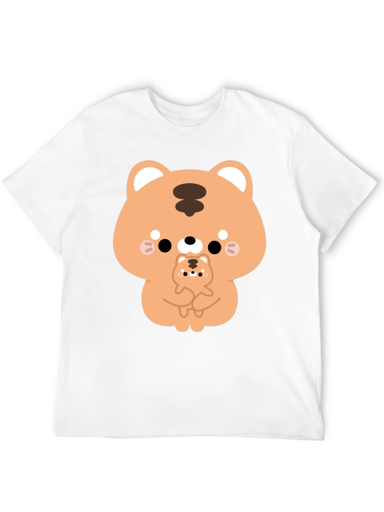 Cute Cartoon Tiger Graphic T-Shirt