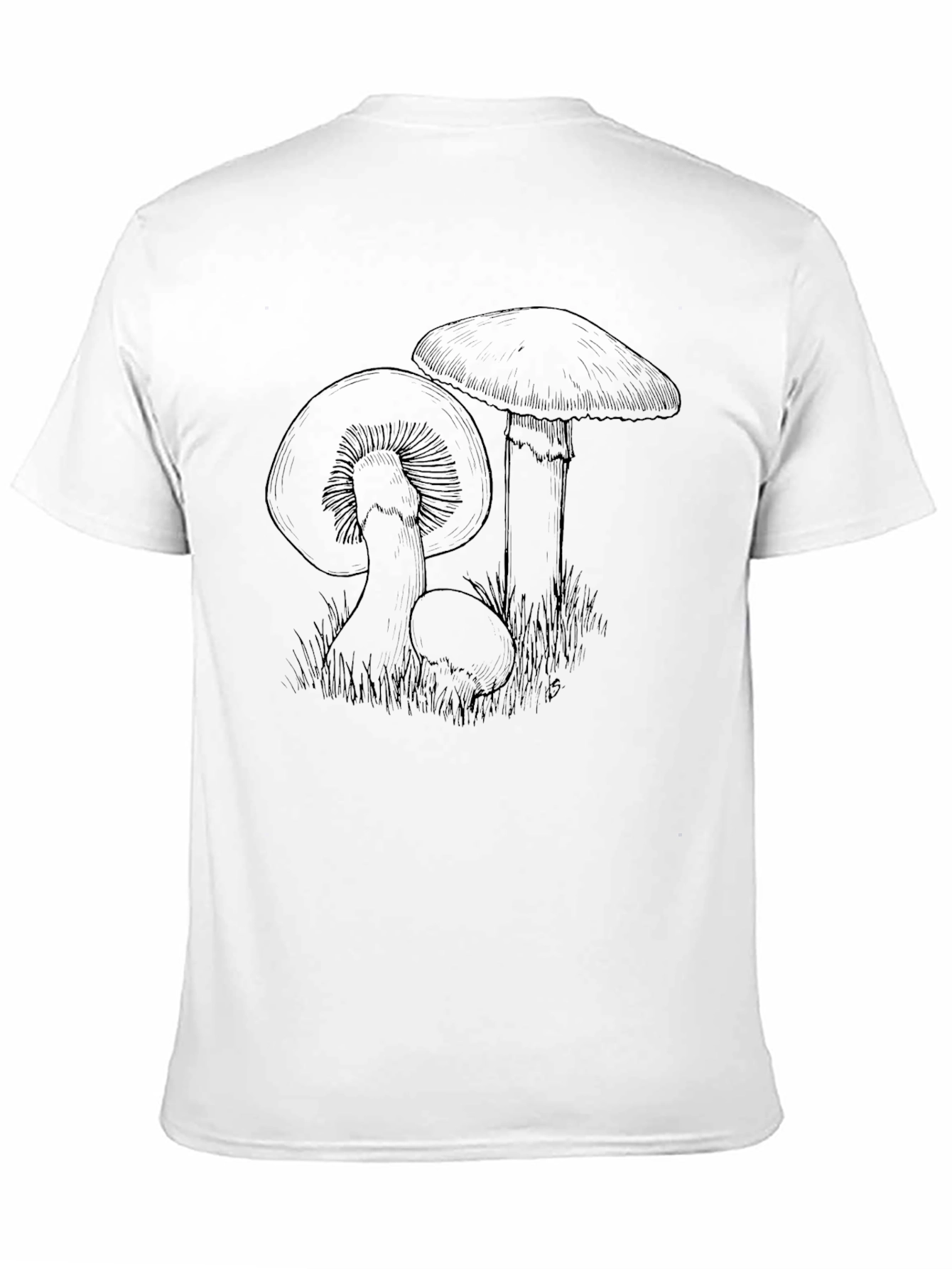 Mushroom Sketch Graphic Tee