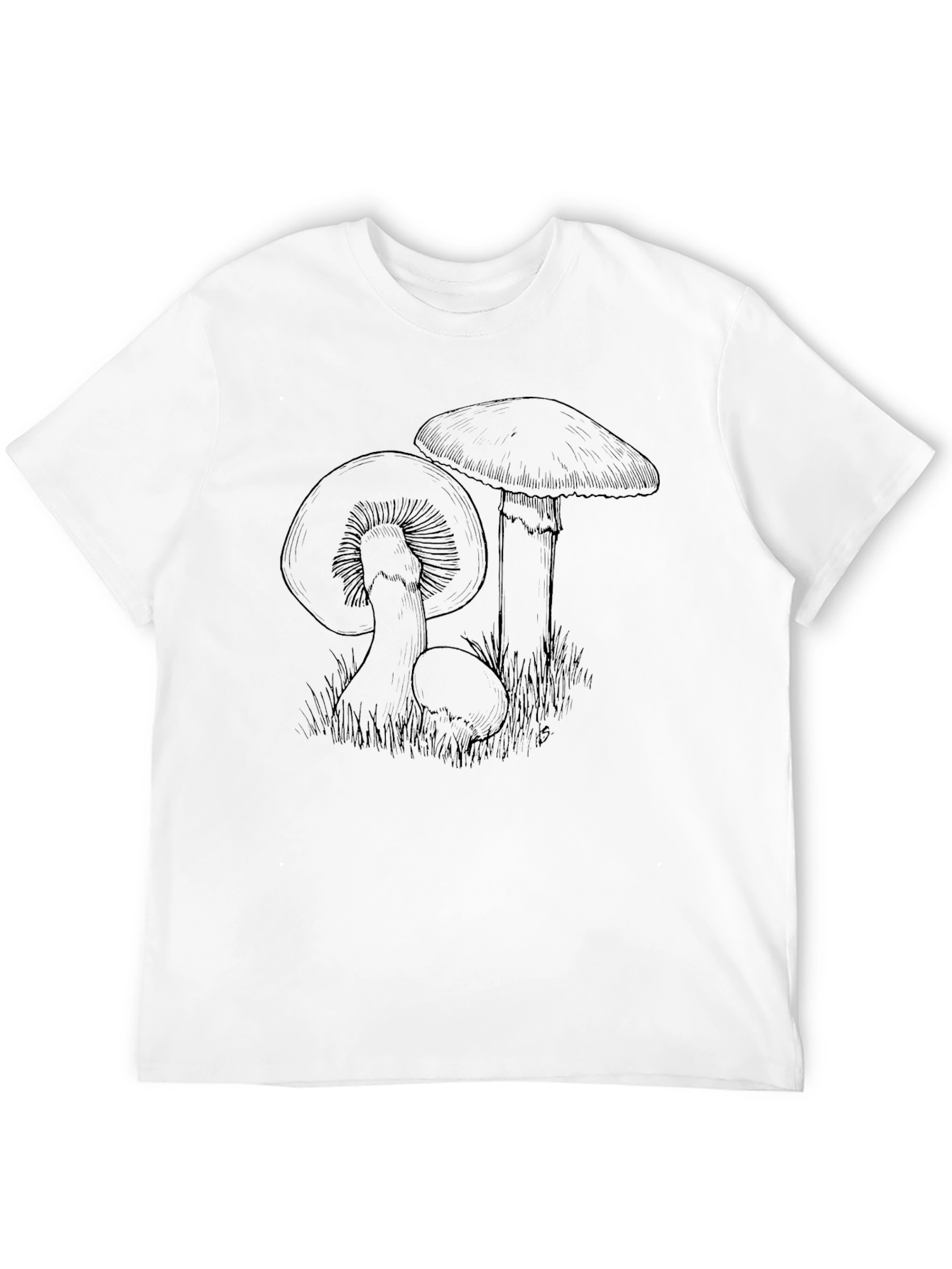 Mushroom Sketch Graphic Tee