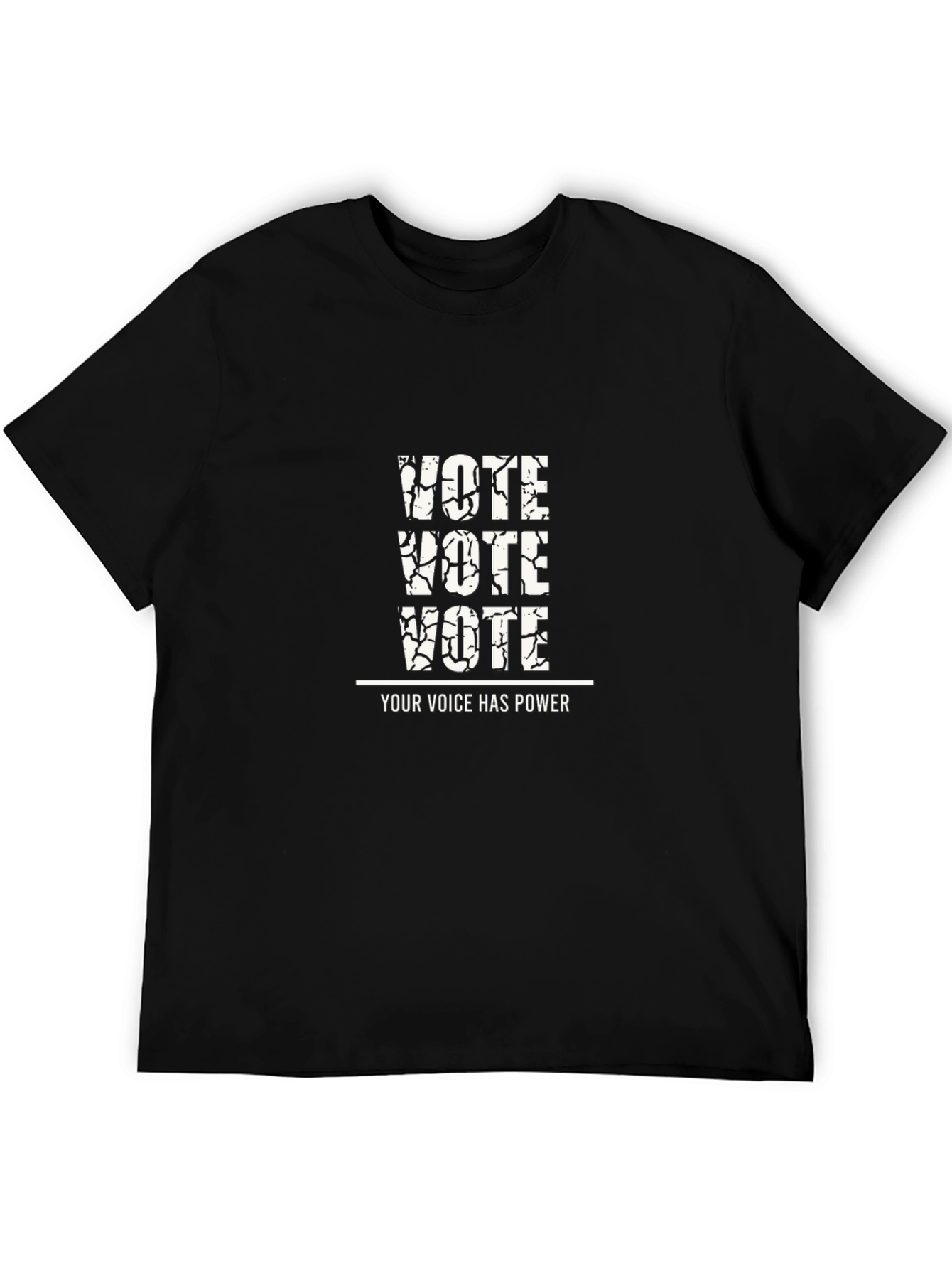 Vote Your Voice Has Power Graphic Print T-Shirt