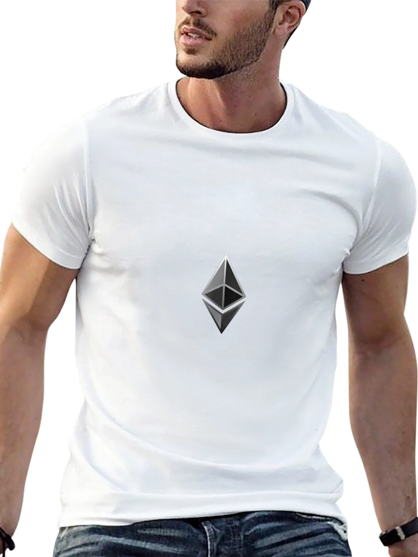 Ethereum Logo Black T-Shirt - Crypto Fashion