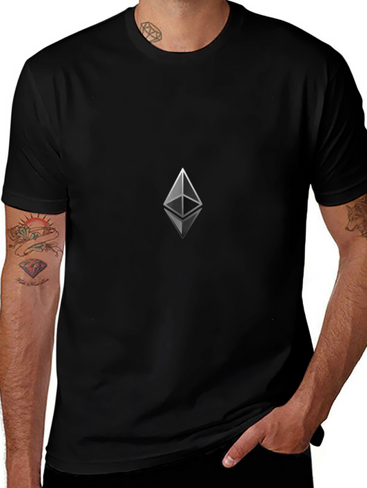 Ethereum Logo Black T-Shirt - Crypto Fashion