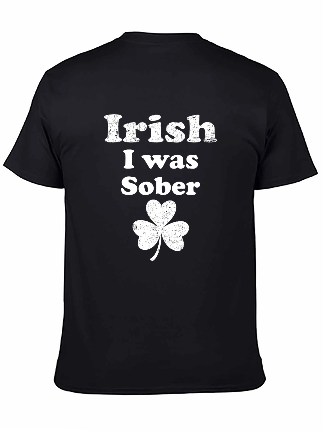 Irish I Was Sober Shamrock T-Shirt