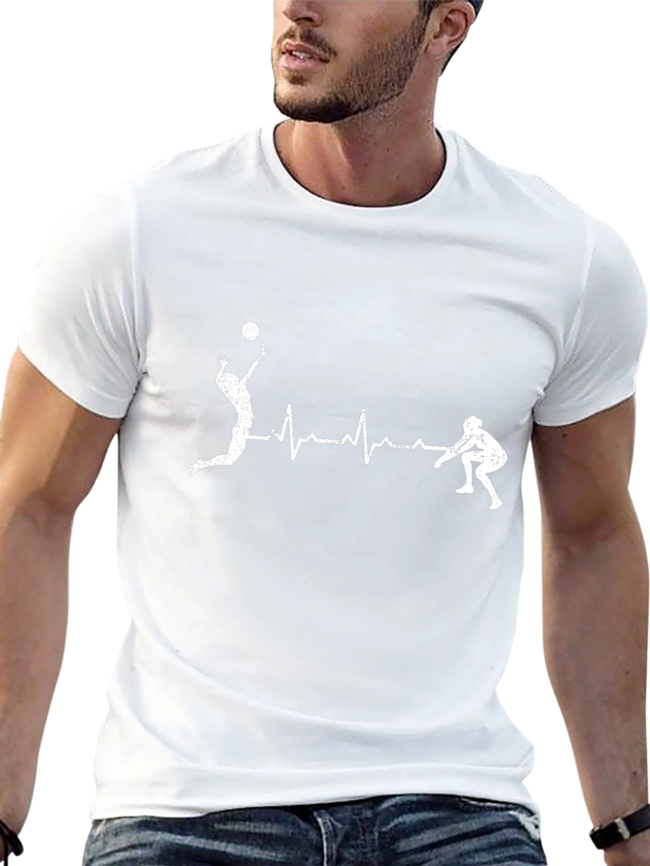 Volleyball Heartbeat T-Shirt