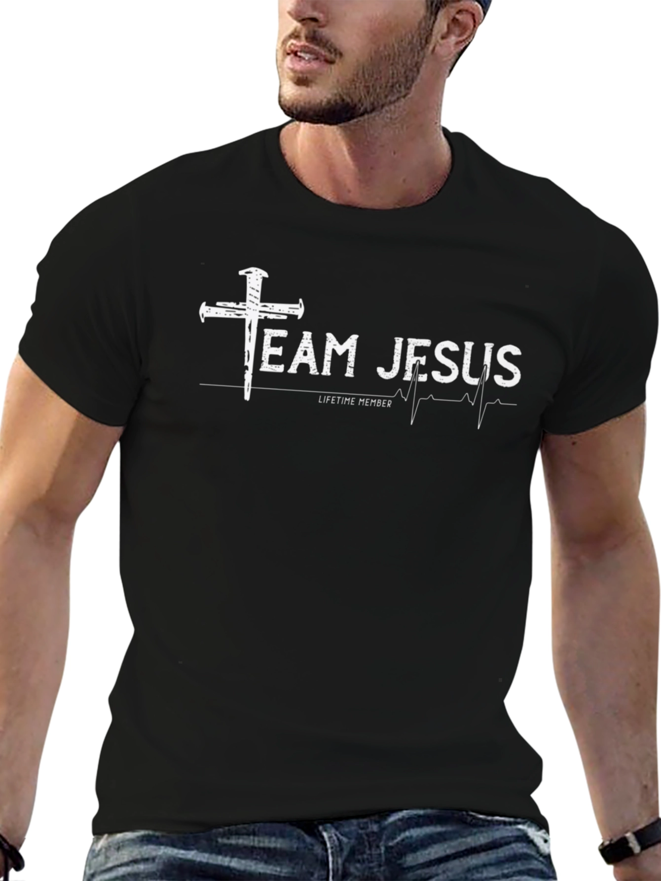 Team Jesus Lifetime Member Black T-Shirt