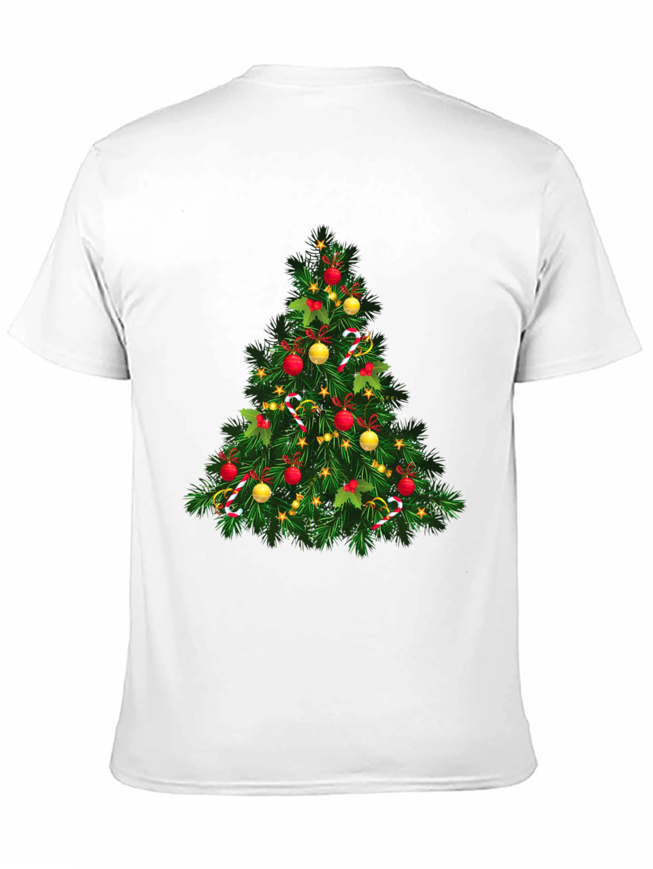 Festive Christmas Tree Graphic T-Shirt
