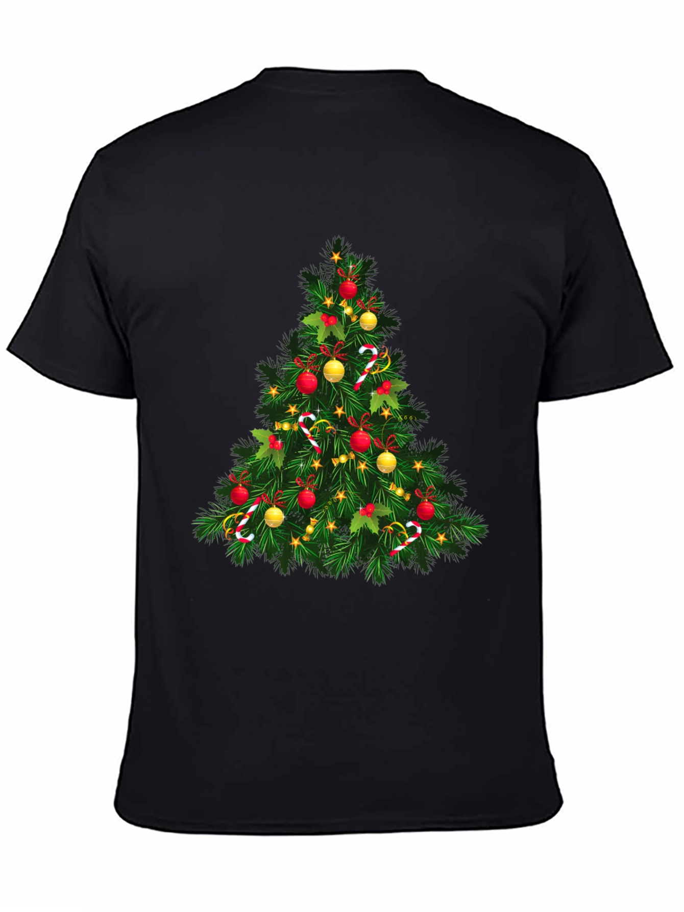 Festive Christmas Tree Graphic T-Shirt